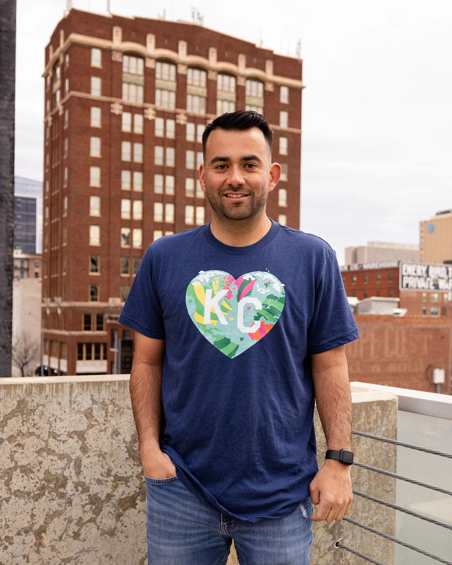 2026 KC Parade of Hearts Navy T-Shirt - Image 2