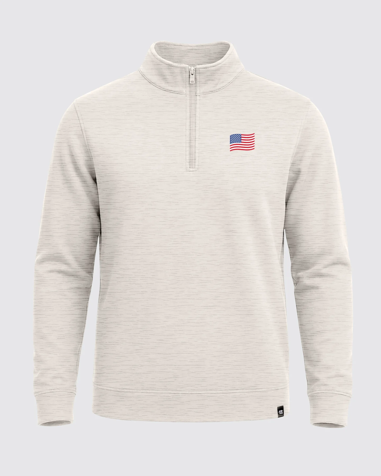 American Flag Ash Grey Heritage Pullover