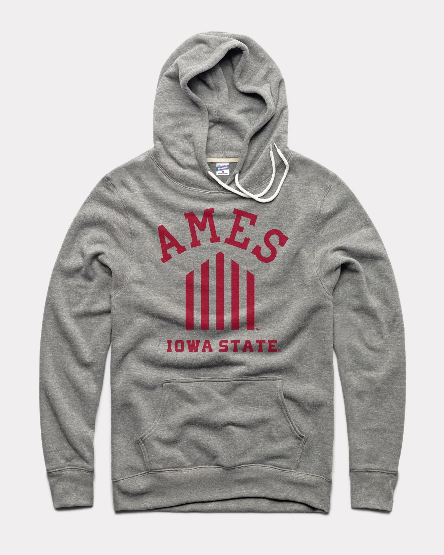 AMES Arch Jack Trice Vintage Grey Hoodie