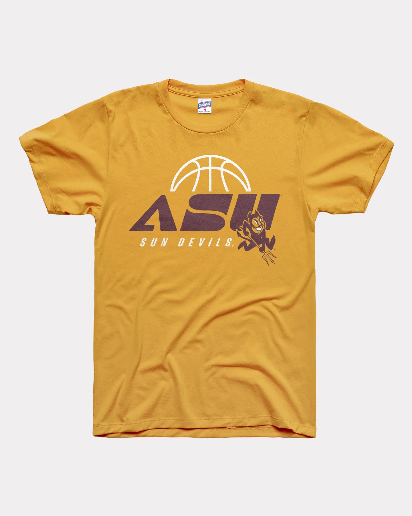 Arizona State Throwback Basketball Gold T-Shirt