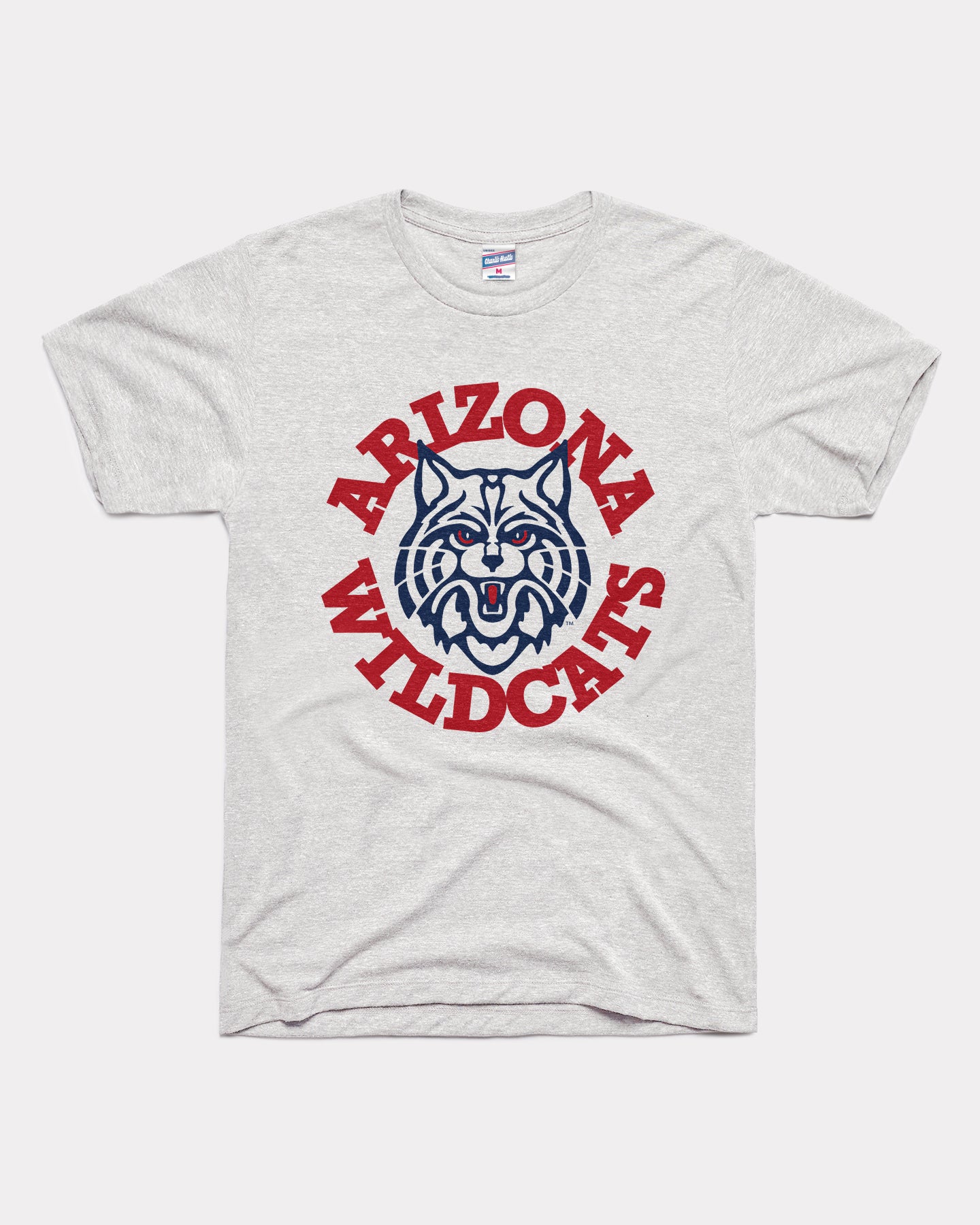 Arizona Wildcats Circle Mascot Ash Grey T-Shirt