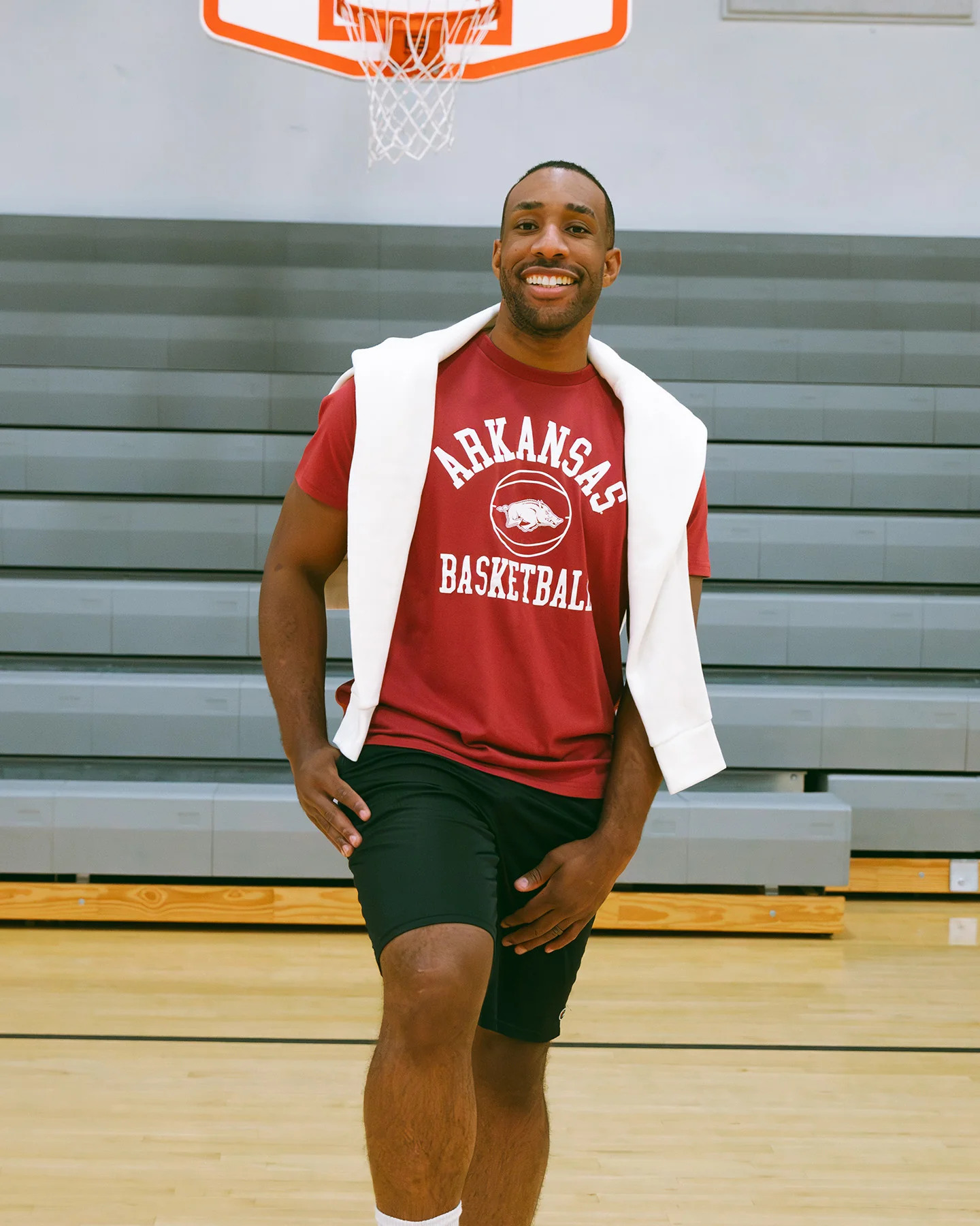Arkansas Razorbacks Basketball Cardinal T-Shirt - Image 2