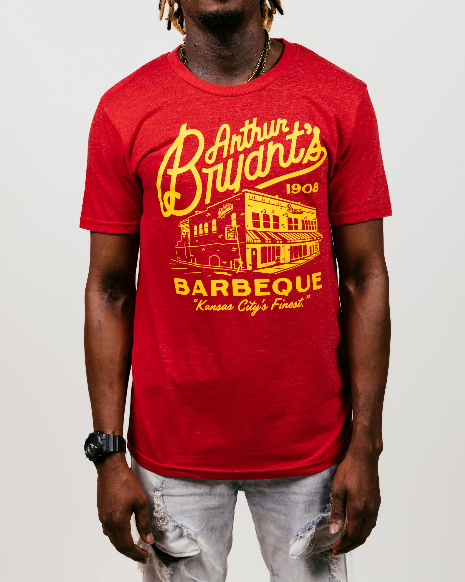 Arthur Bryant's Barbeque Heather Red T-Shirt - Image 2