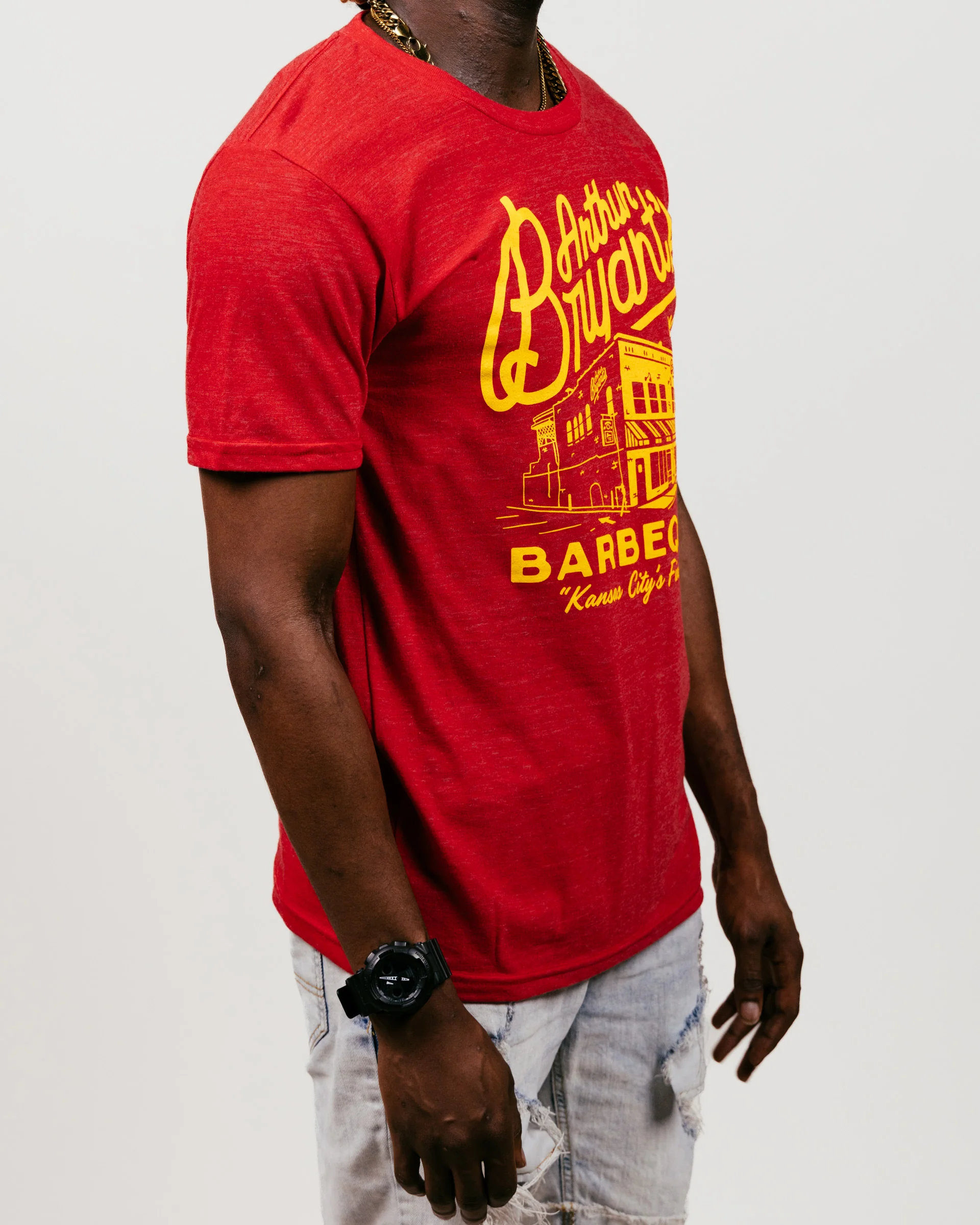 Arthur Bryant's Barbeque Heather Red T-Shirt - Image 3