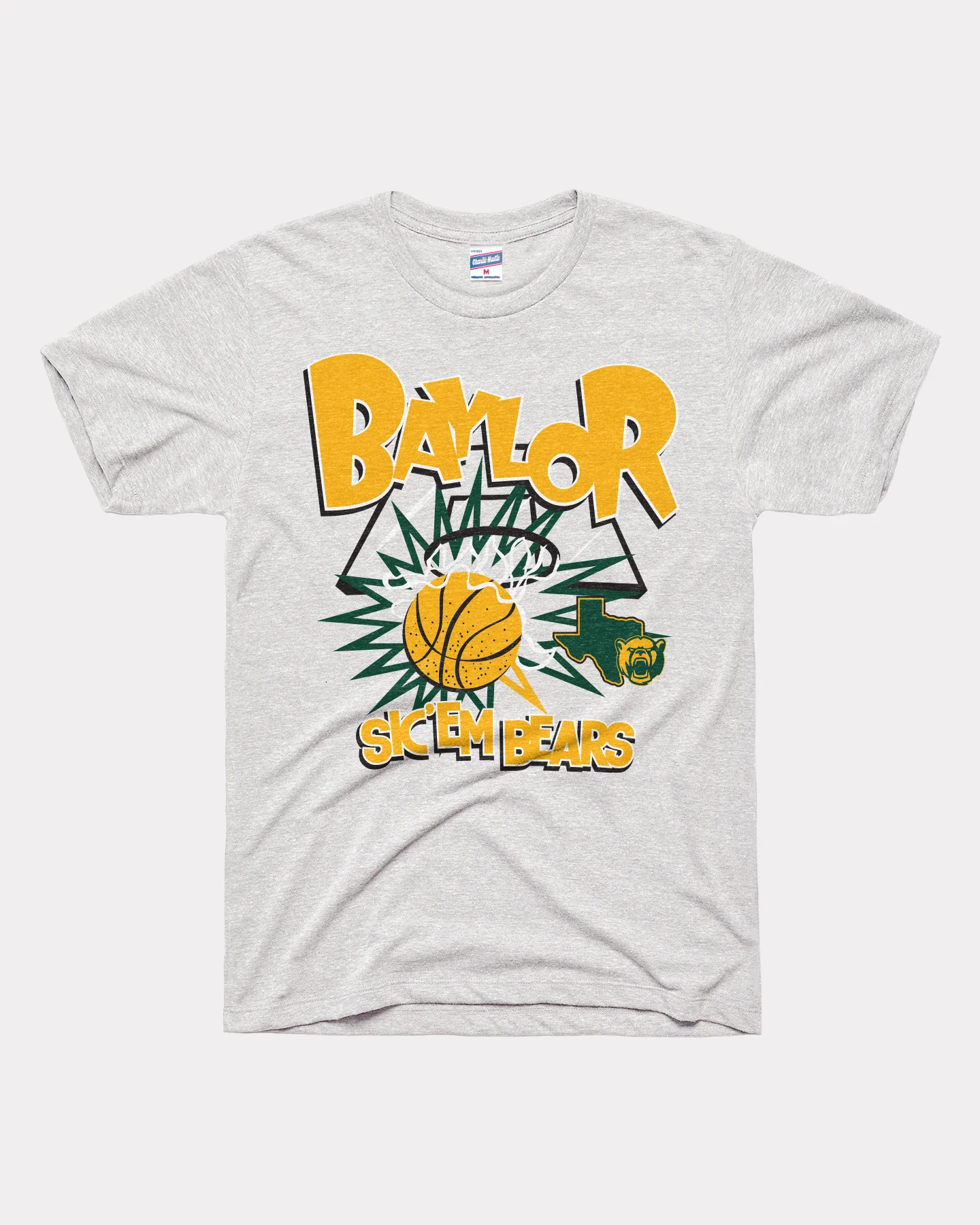Baylor Bears Basketball Slam Ash T-Shirt