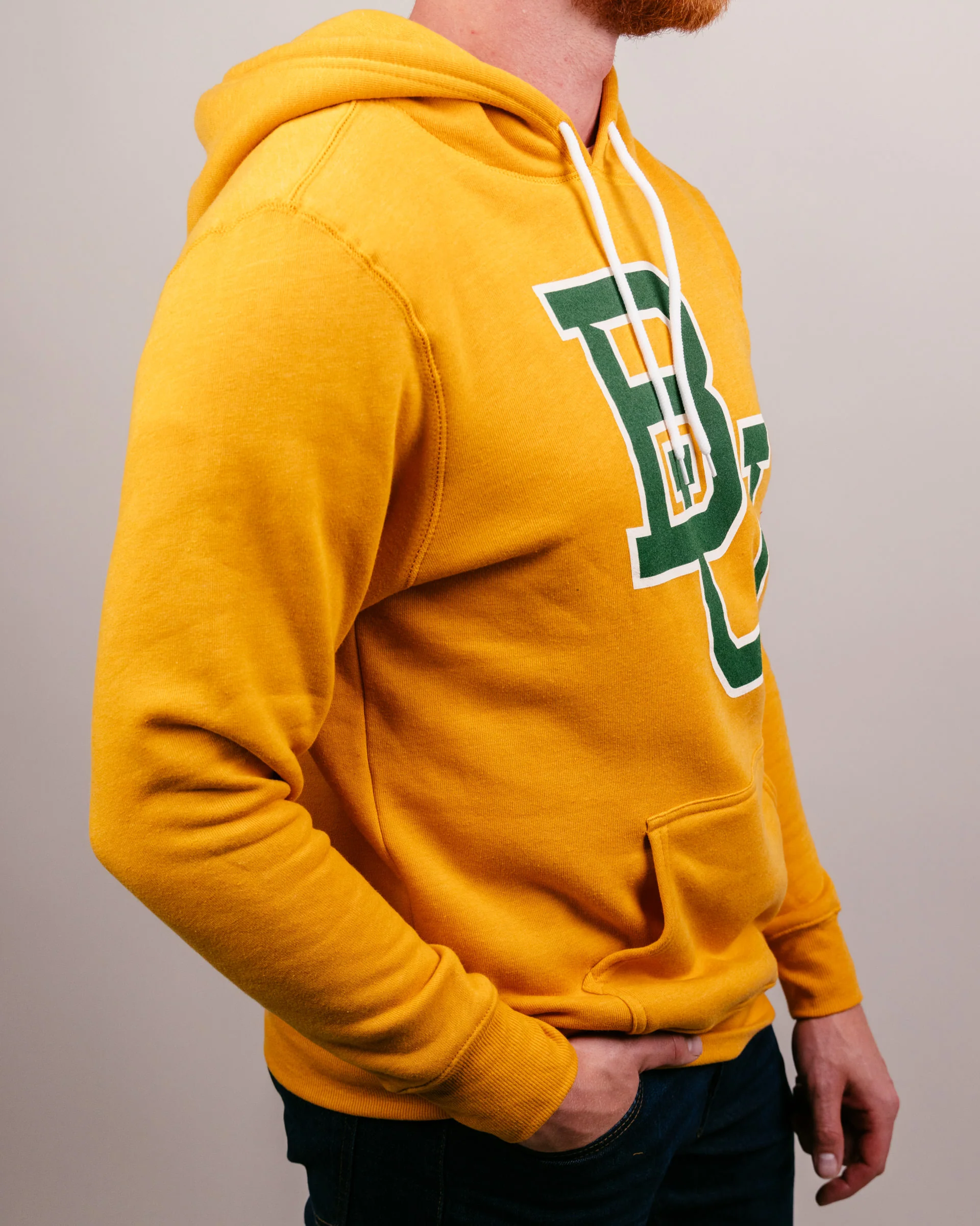 Baylor Bears Logo Gold Hoodie - Image 3