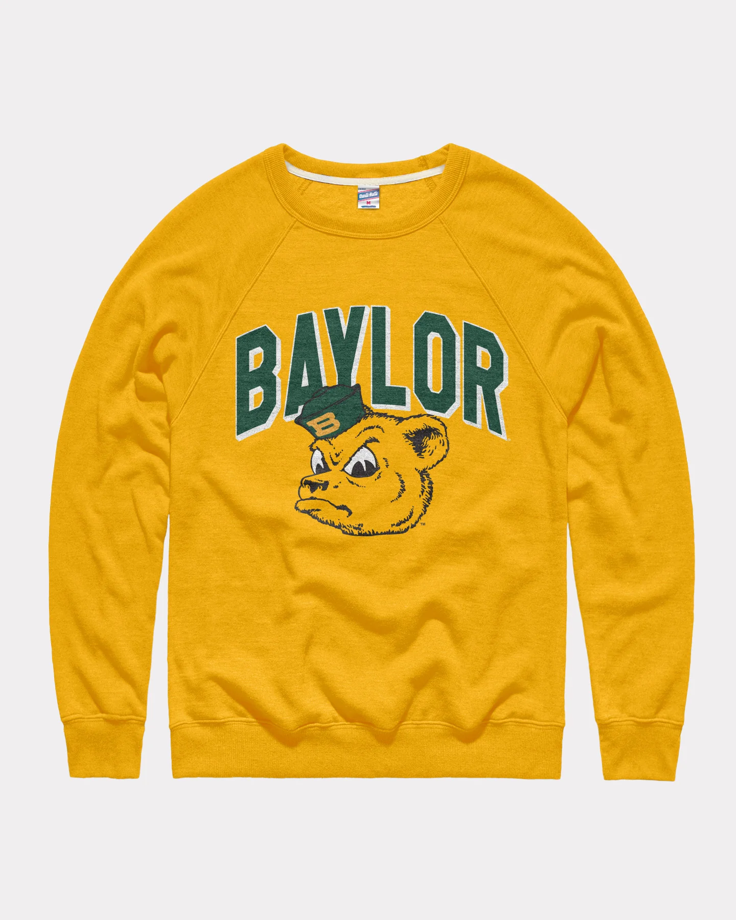 Baylor Bears Vault Arch Gold Crewneck