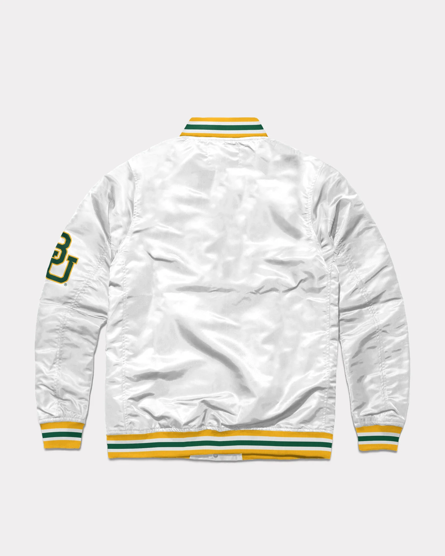Baylor Bears White Letterman Jacket - Image 2