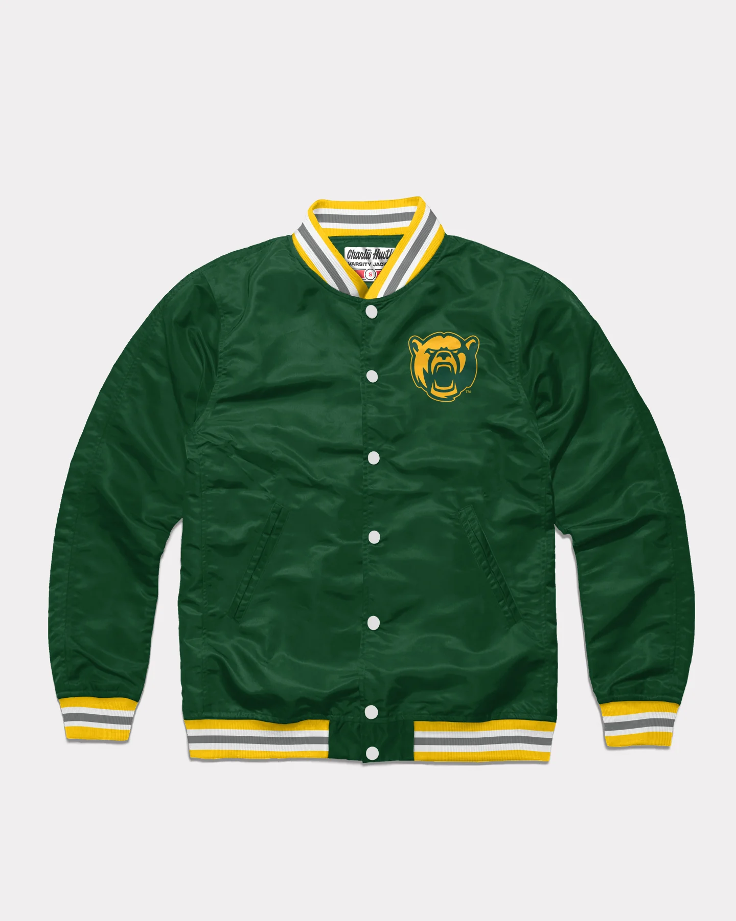 Baylor Sic 'Em Bears Green Letterman Jacket