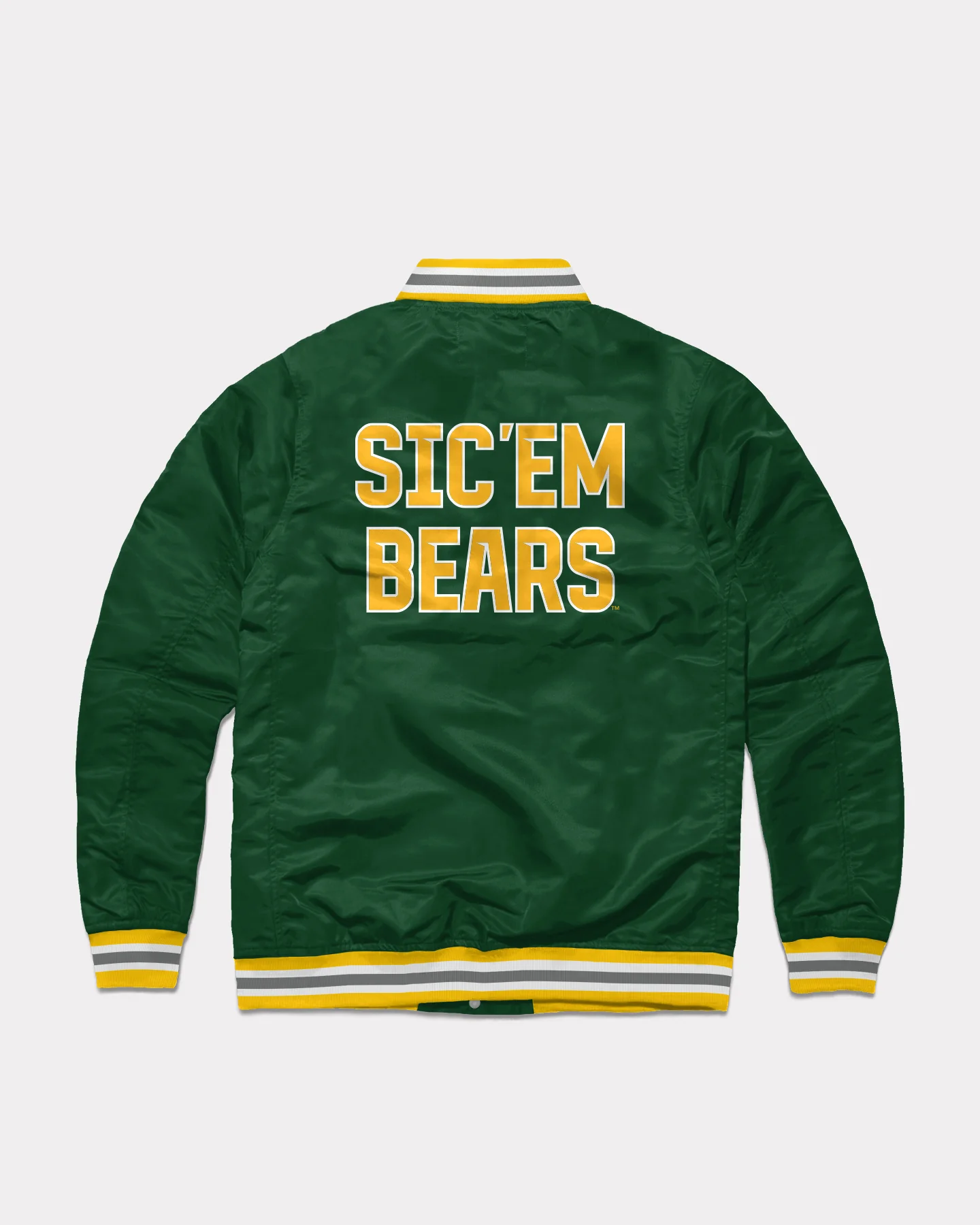 Baylor Sic 'Em Bears Green Letterman Jacket - Image 2