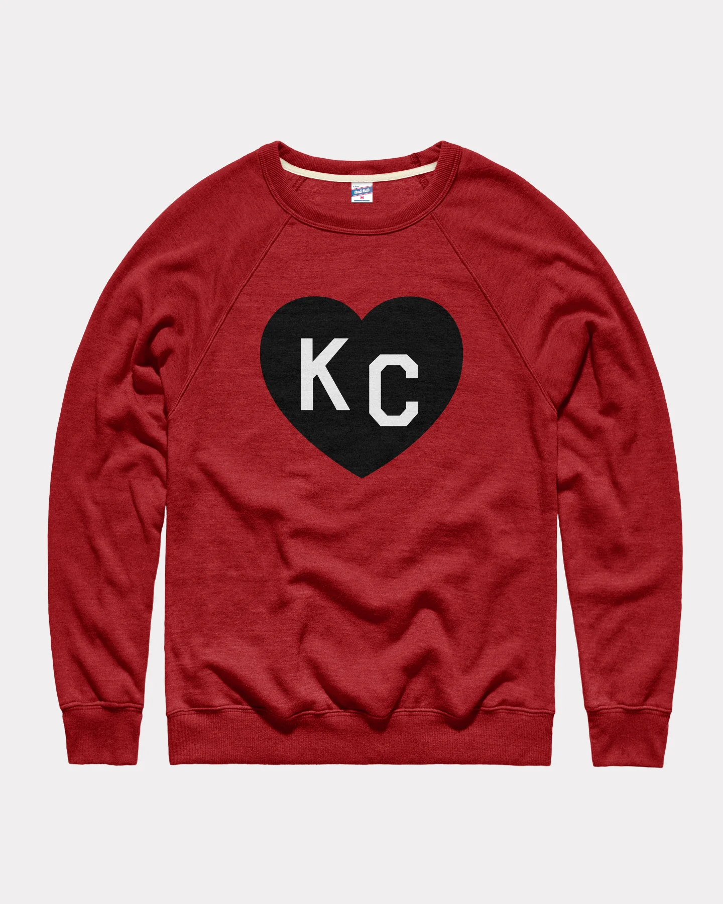 Black KC Heart Cardinal Crewneck