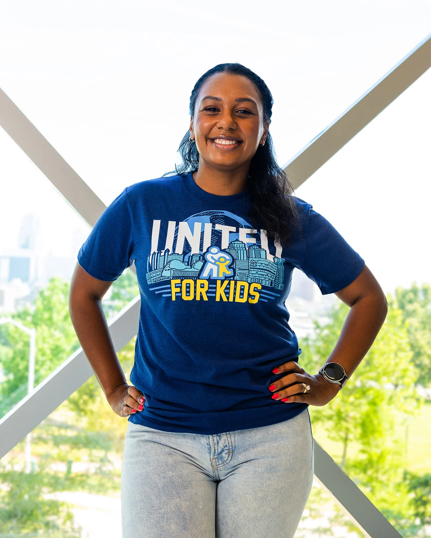 Children's Mercy United For Kids Heather Navy T-Shirt - Image 3