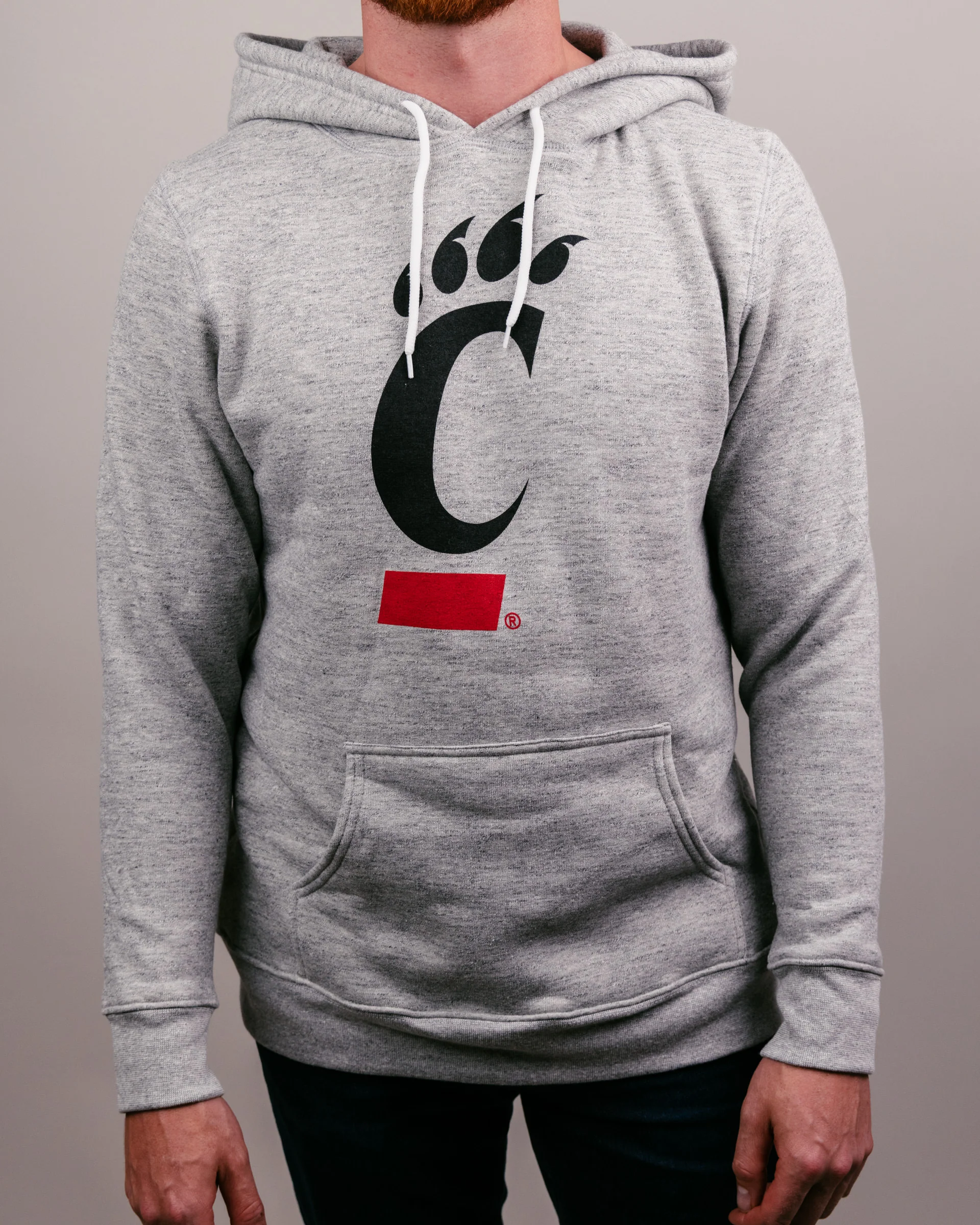 Cincinnati Bearcats Primary Athletic Grey Hoodie - Image 2