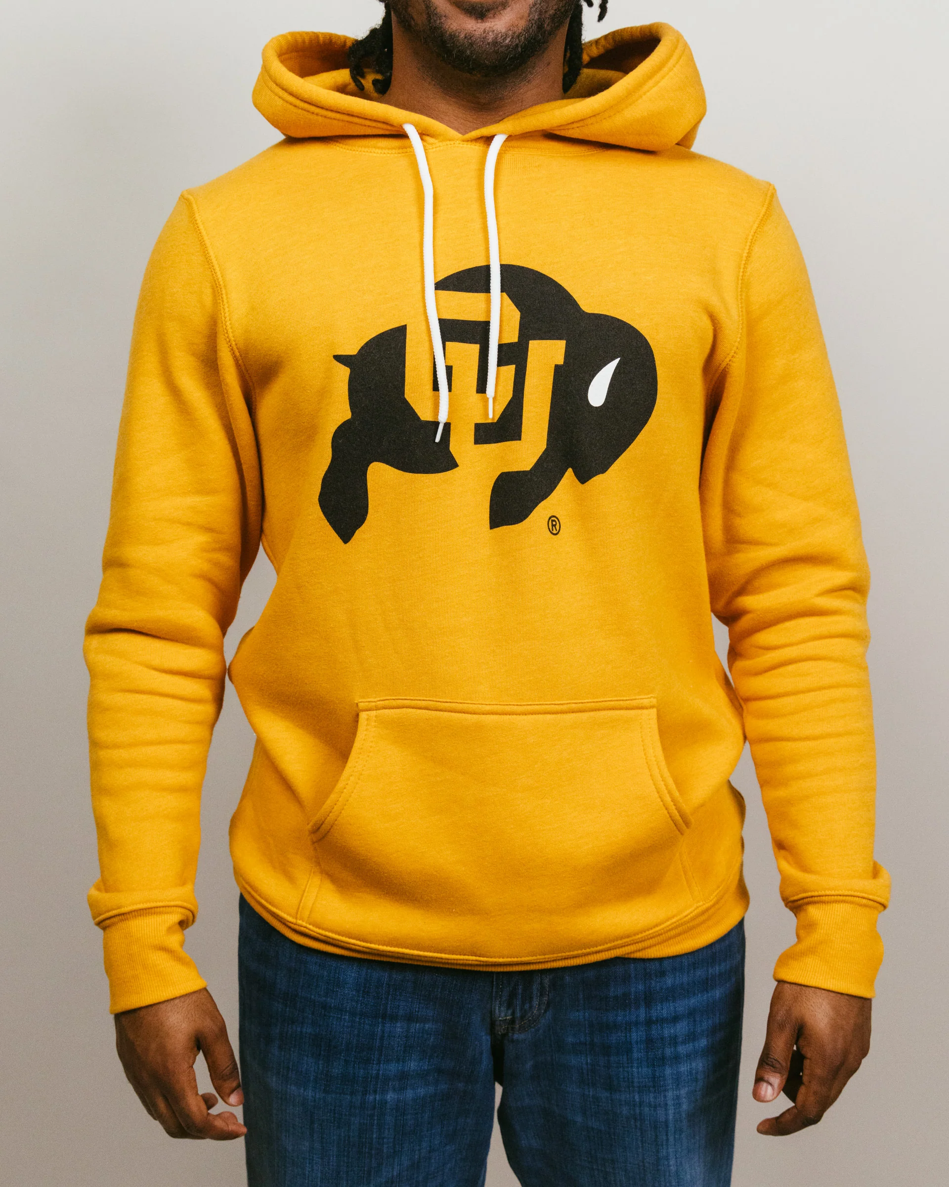 Colorado Buffaloes Primary Logo Gold Hoodie - Image 2