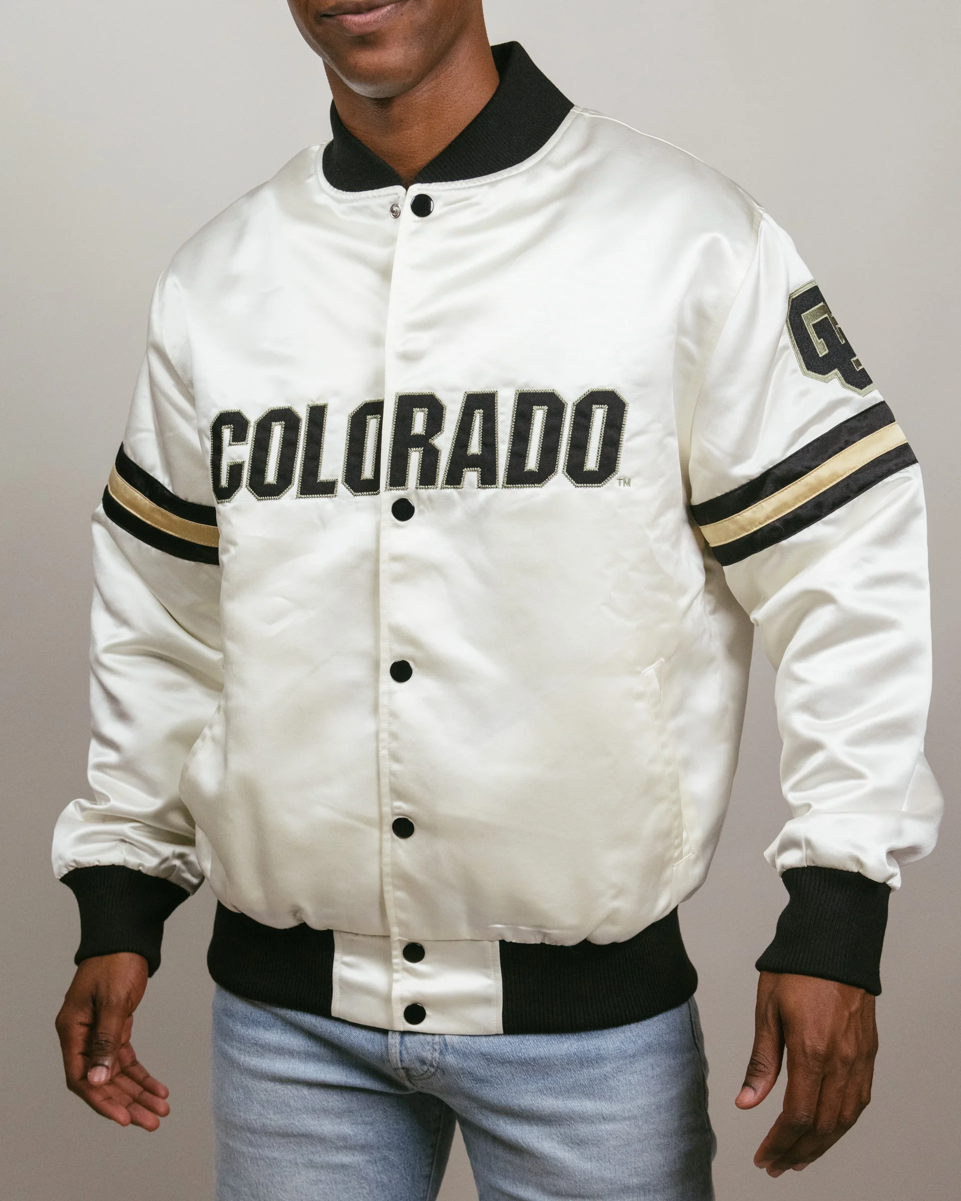Colorado Buffaloes White Bomber Jacket - Image 2