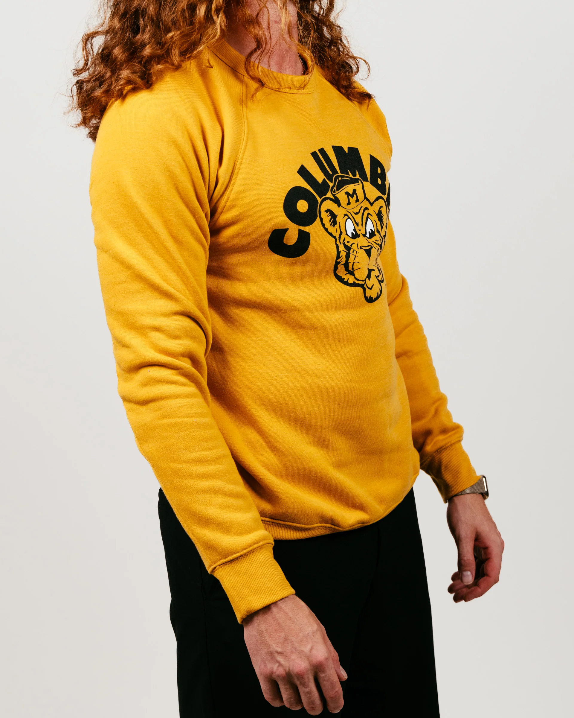 Columbia Missouri Arch Mascot Gold Crewneck - Image 3