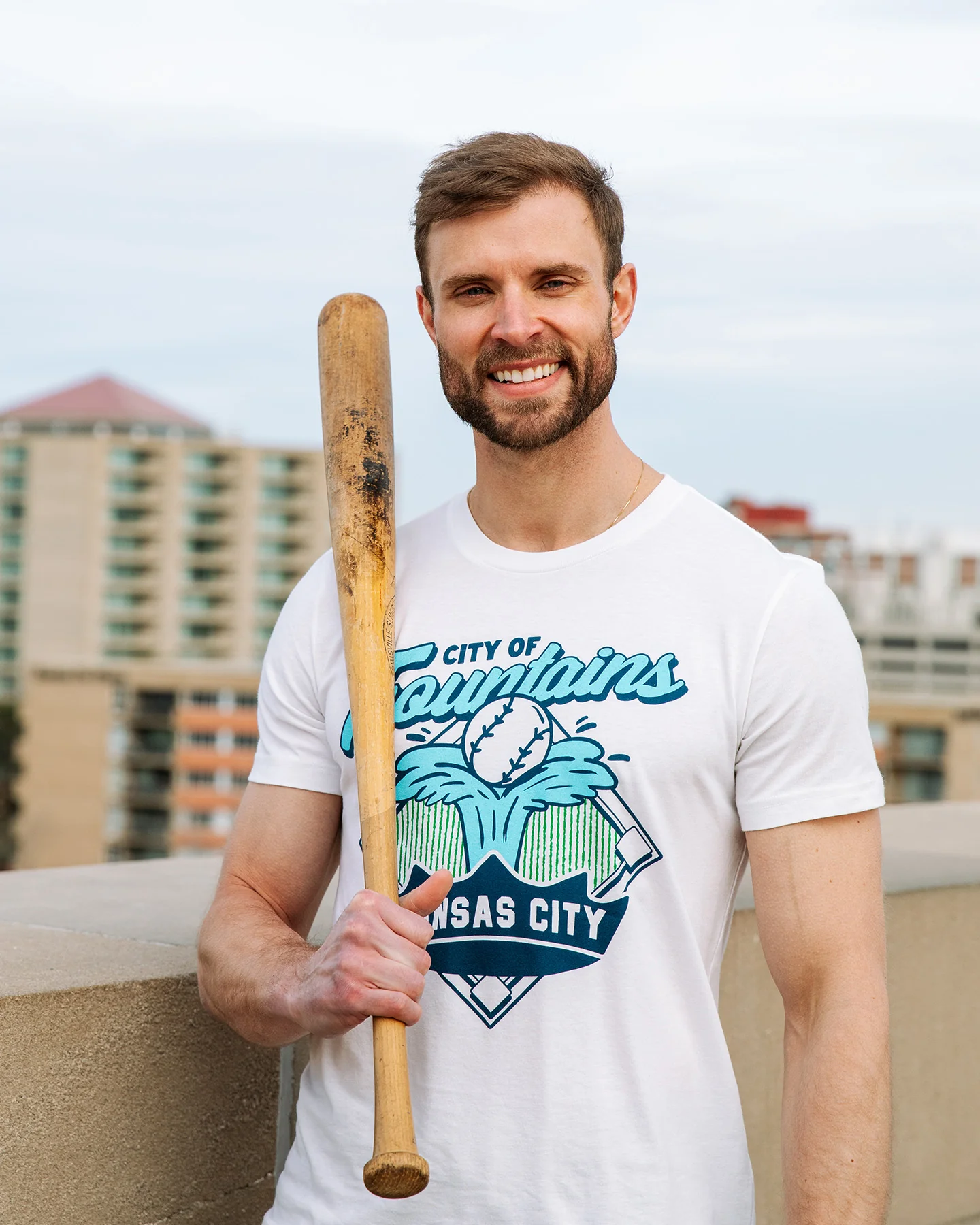 Crown Town City of Fountains White Tee