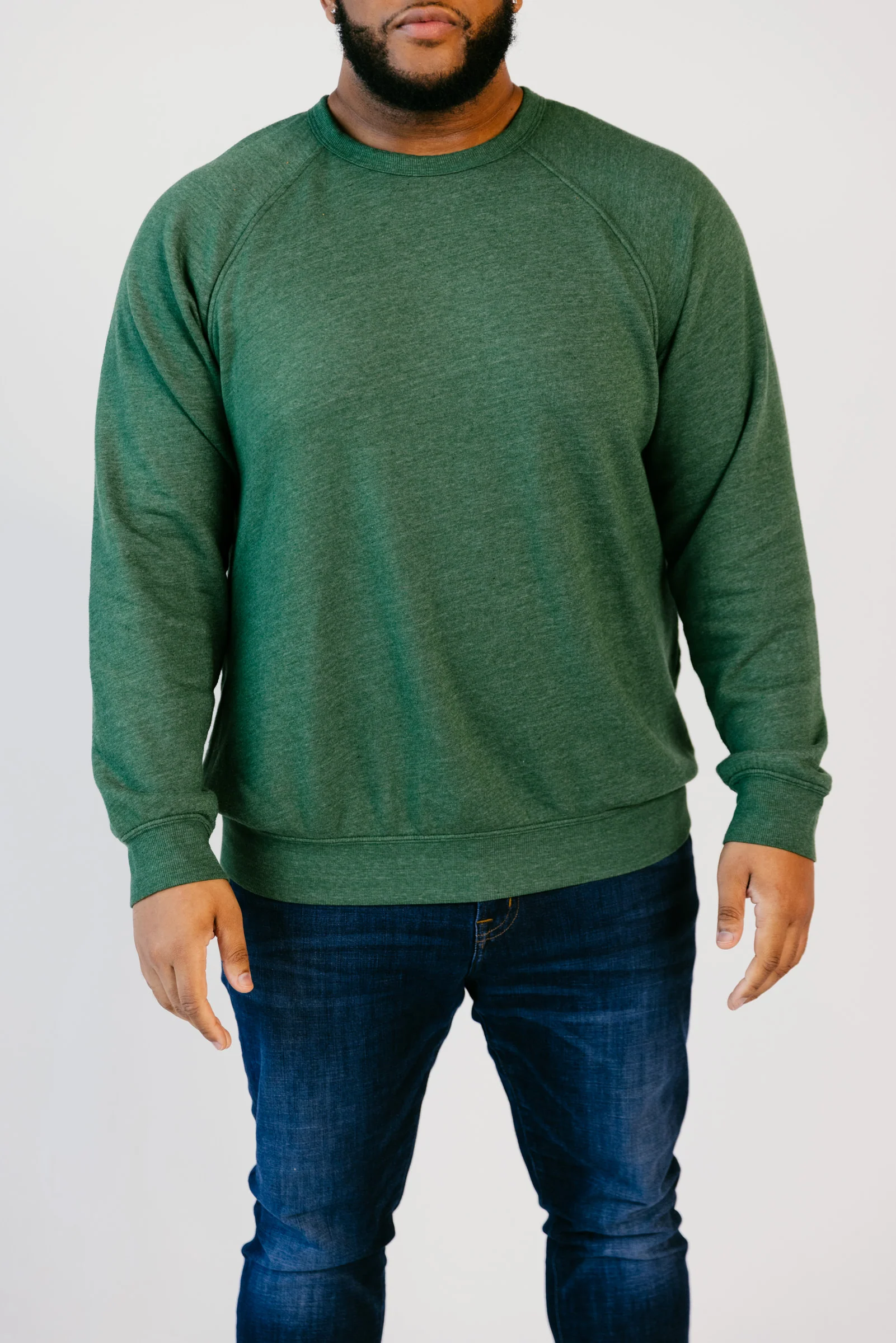 Essential Forest Green Crewneck - Image 3