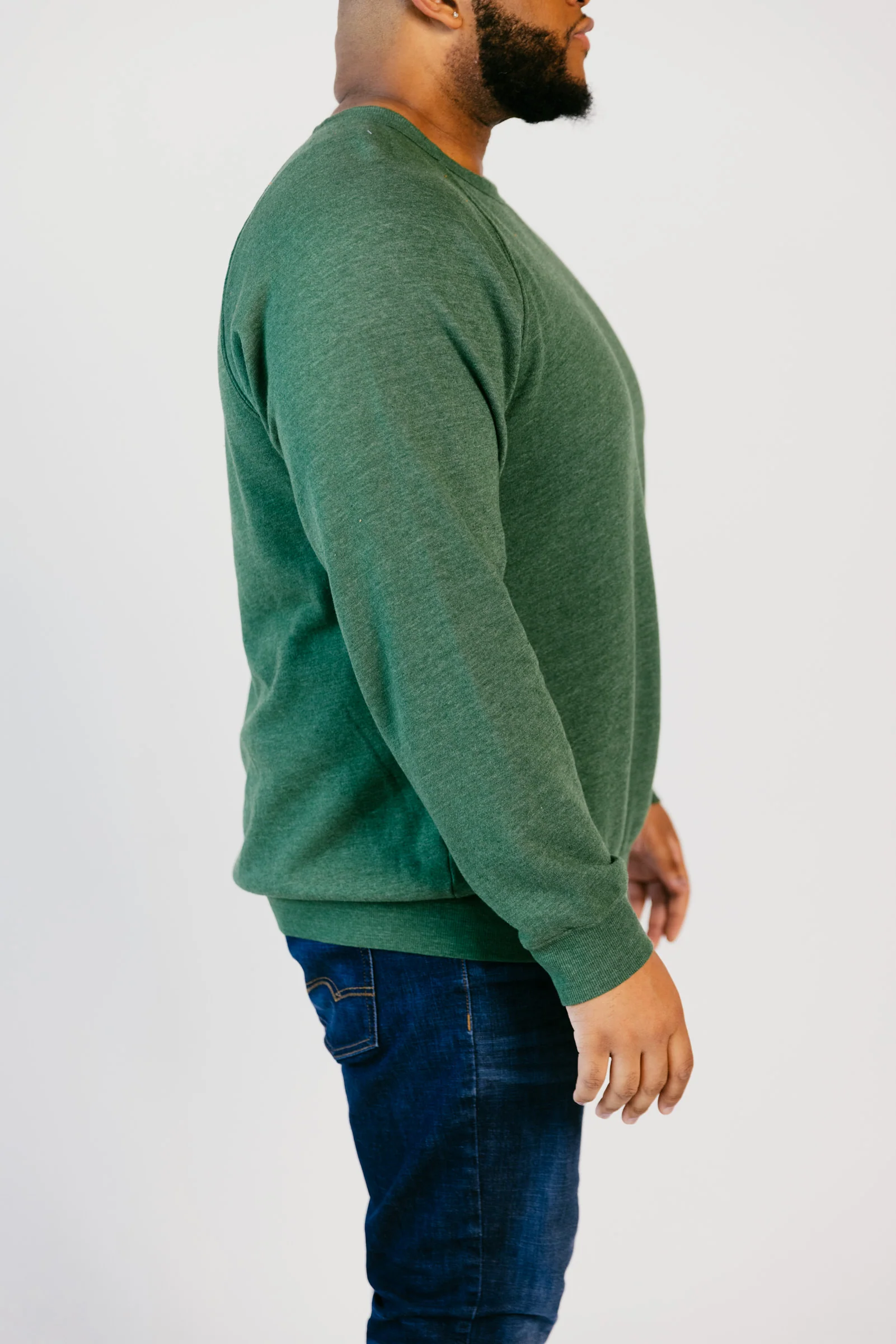 Essential Forest Green Crewneck - Image 4