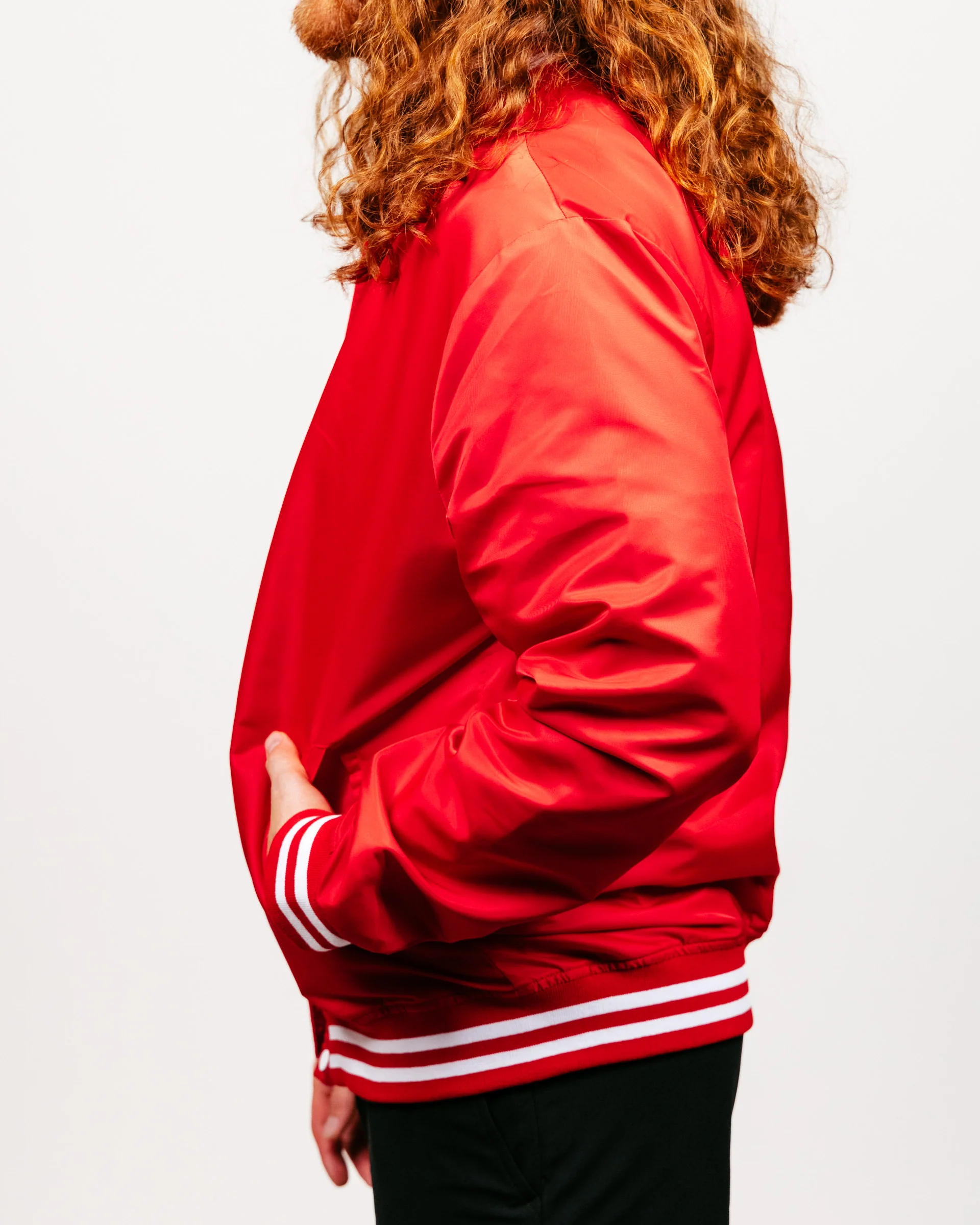 Essential Red Letterman Jacket - Image 3