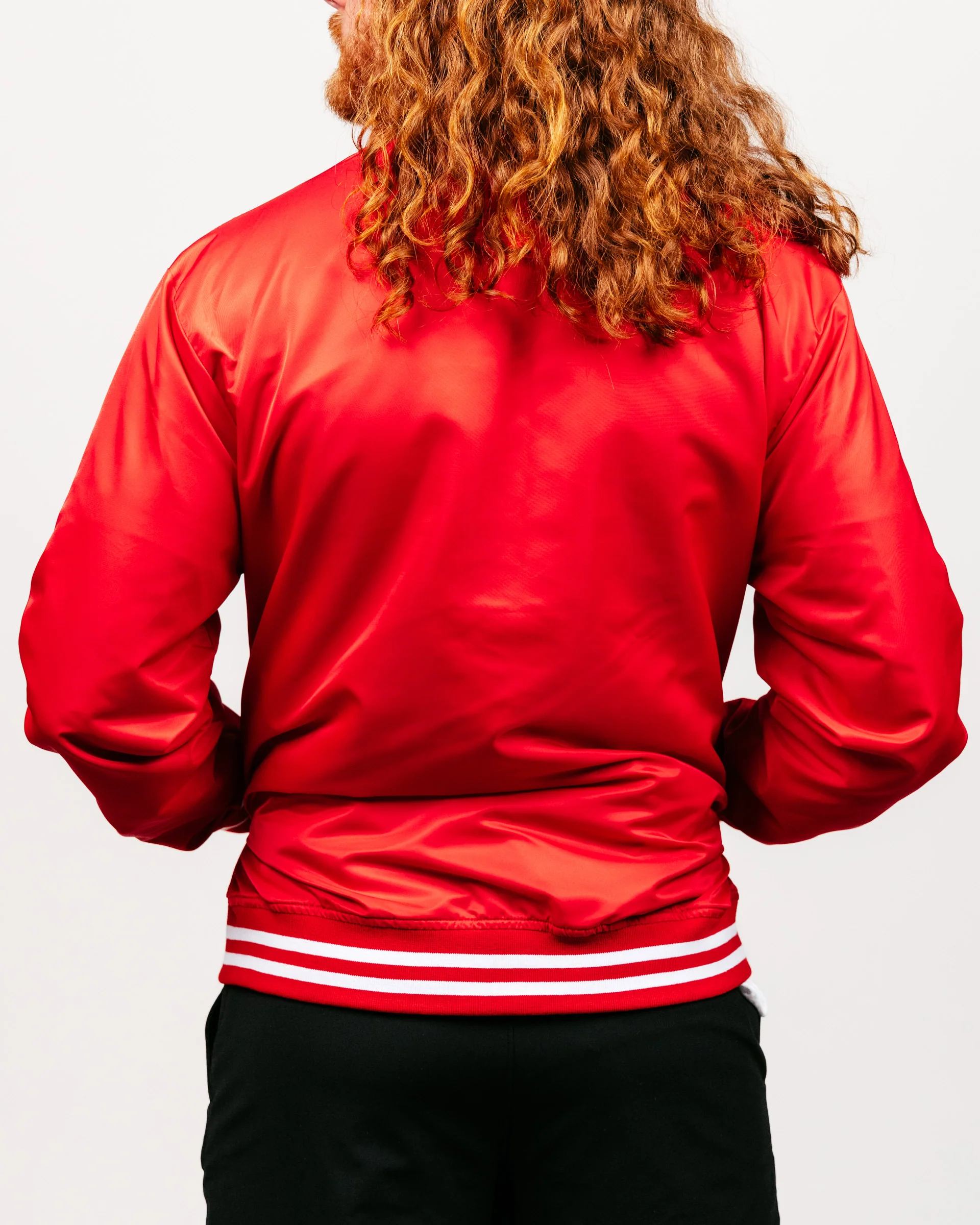 Essential Red Letterman Jacket - Image 4