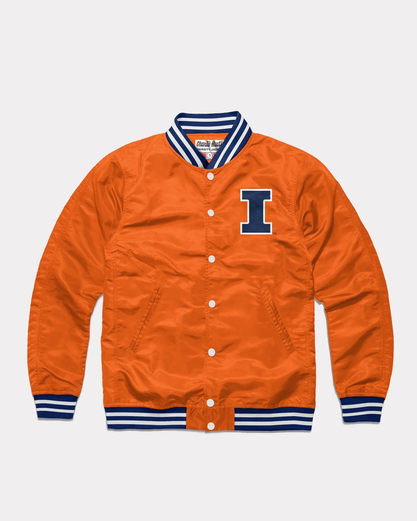 Fighting Illini Orange Letterman Jacket