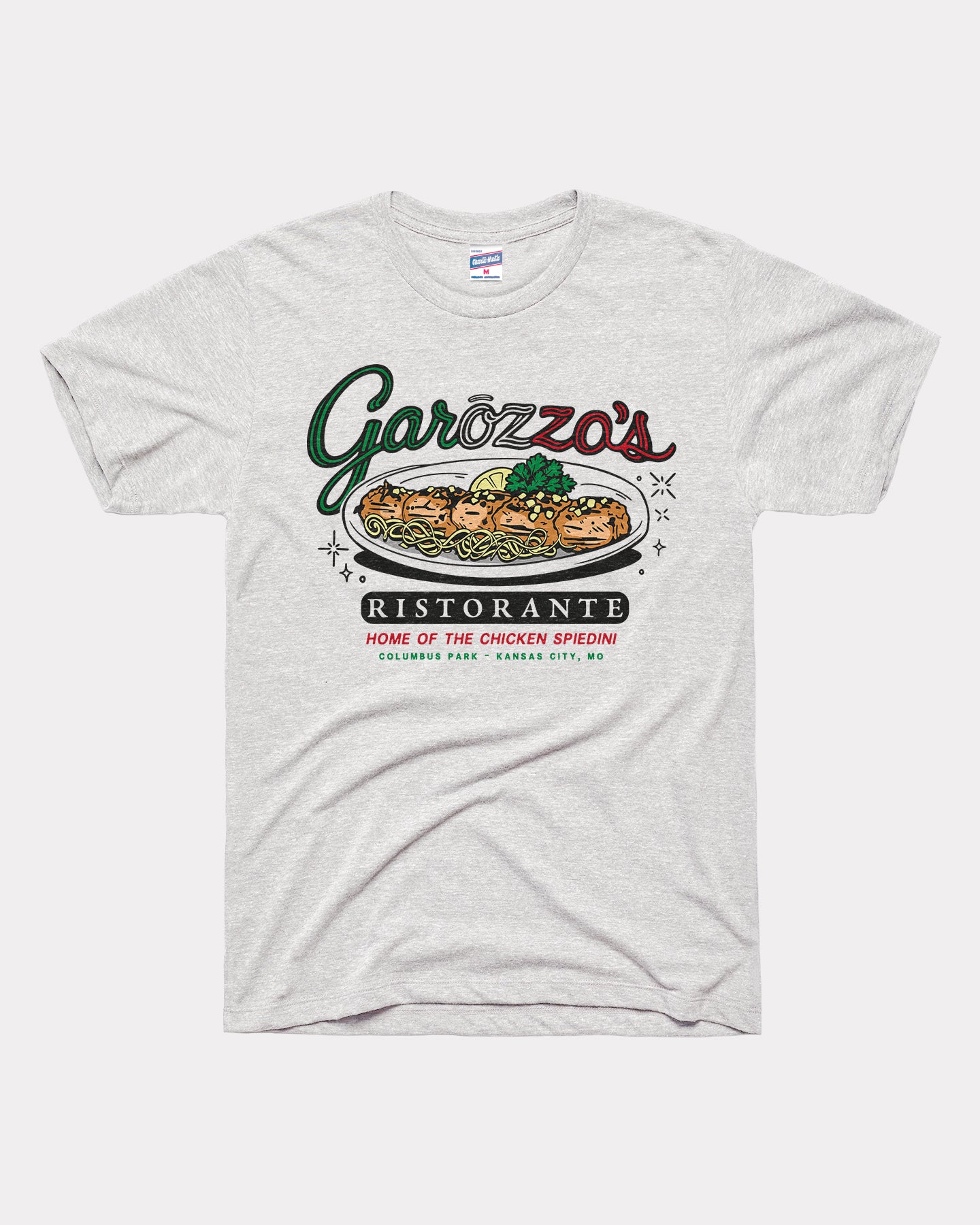Garozzo's Ristorante Chicken Spiedini Ash T-Shirt