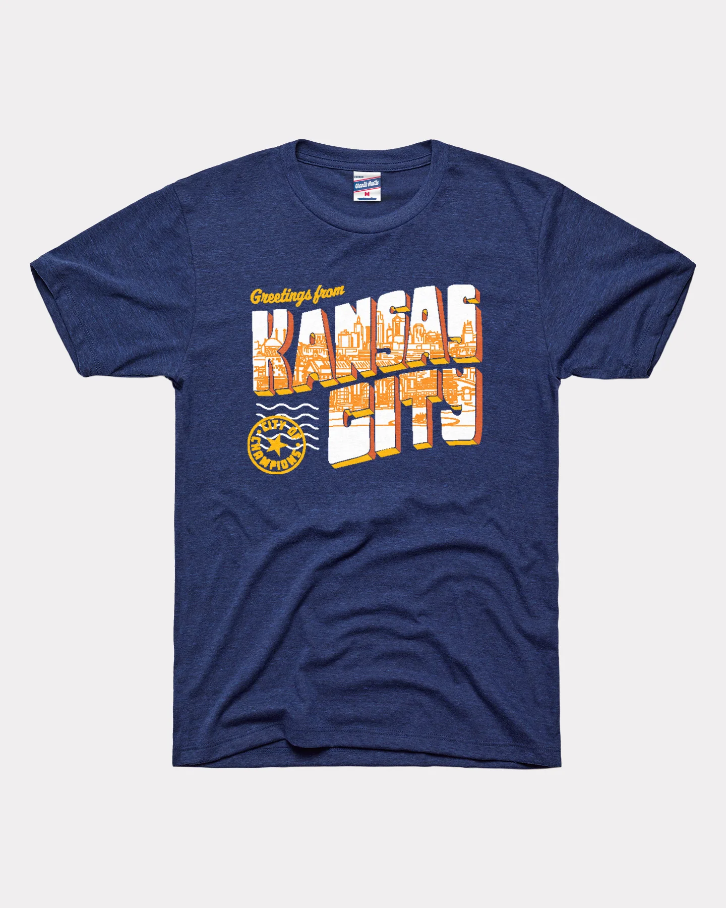 Greetings from Kansas City Navy T-Shirt