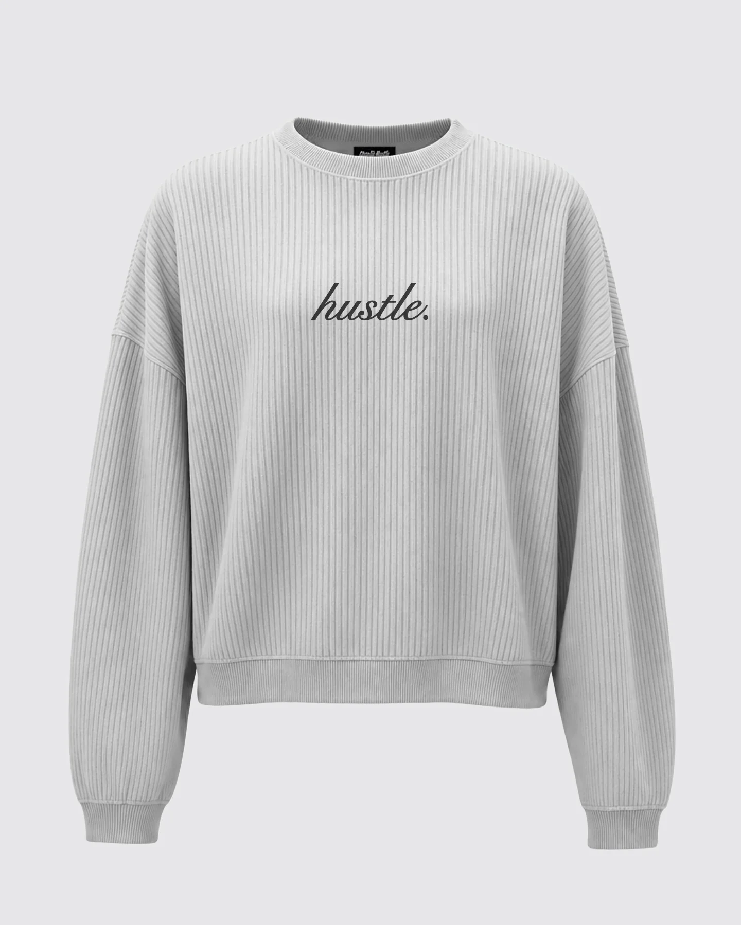 Women's Grey House of Hustle Corded Crew