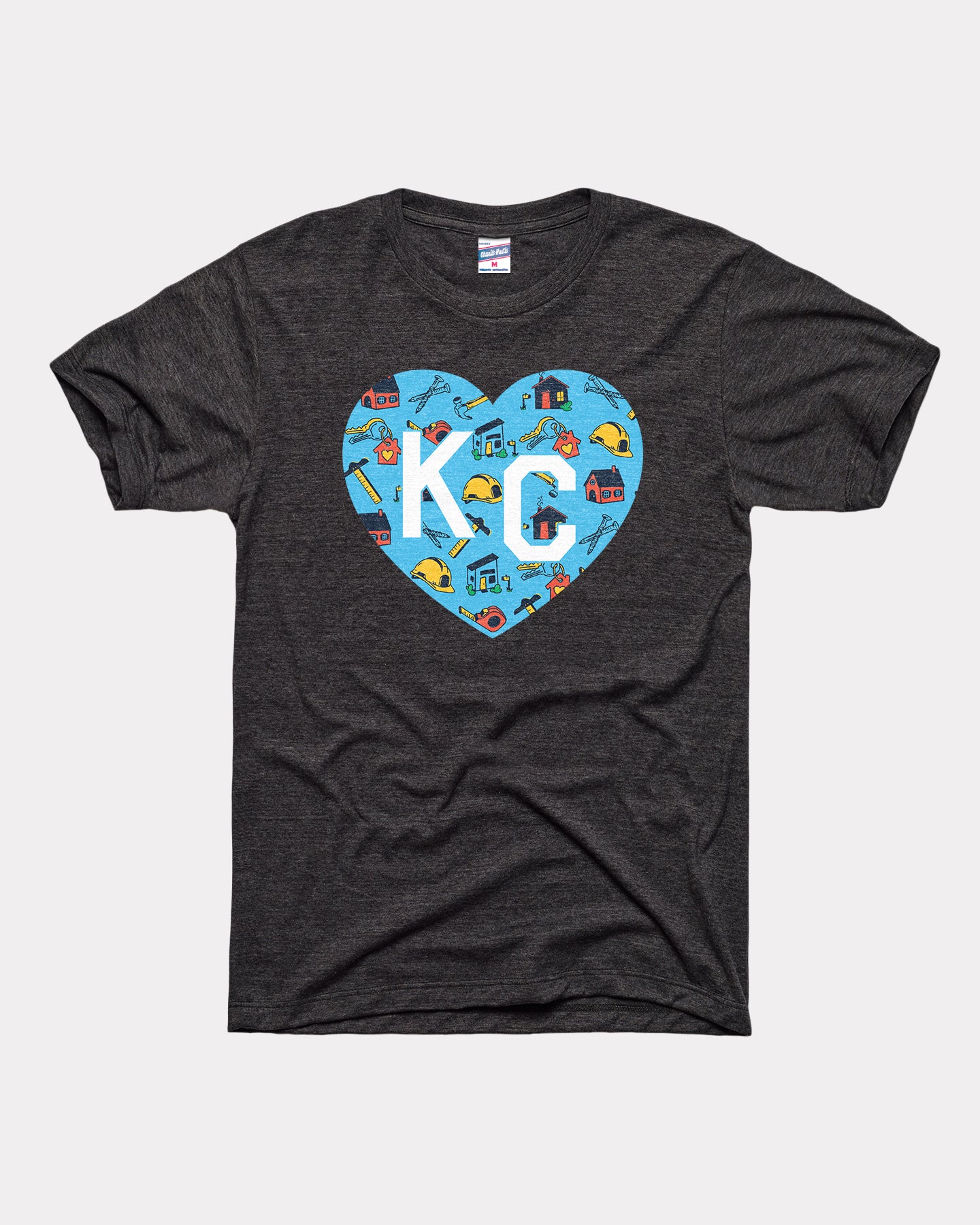 Habitat for Humanity KC Heart Vintage Black T-Shirt