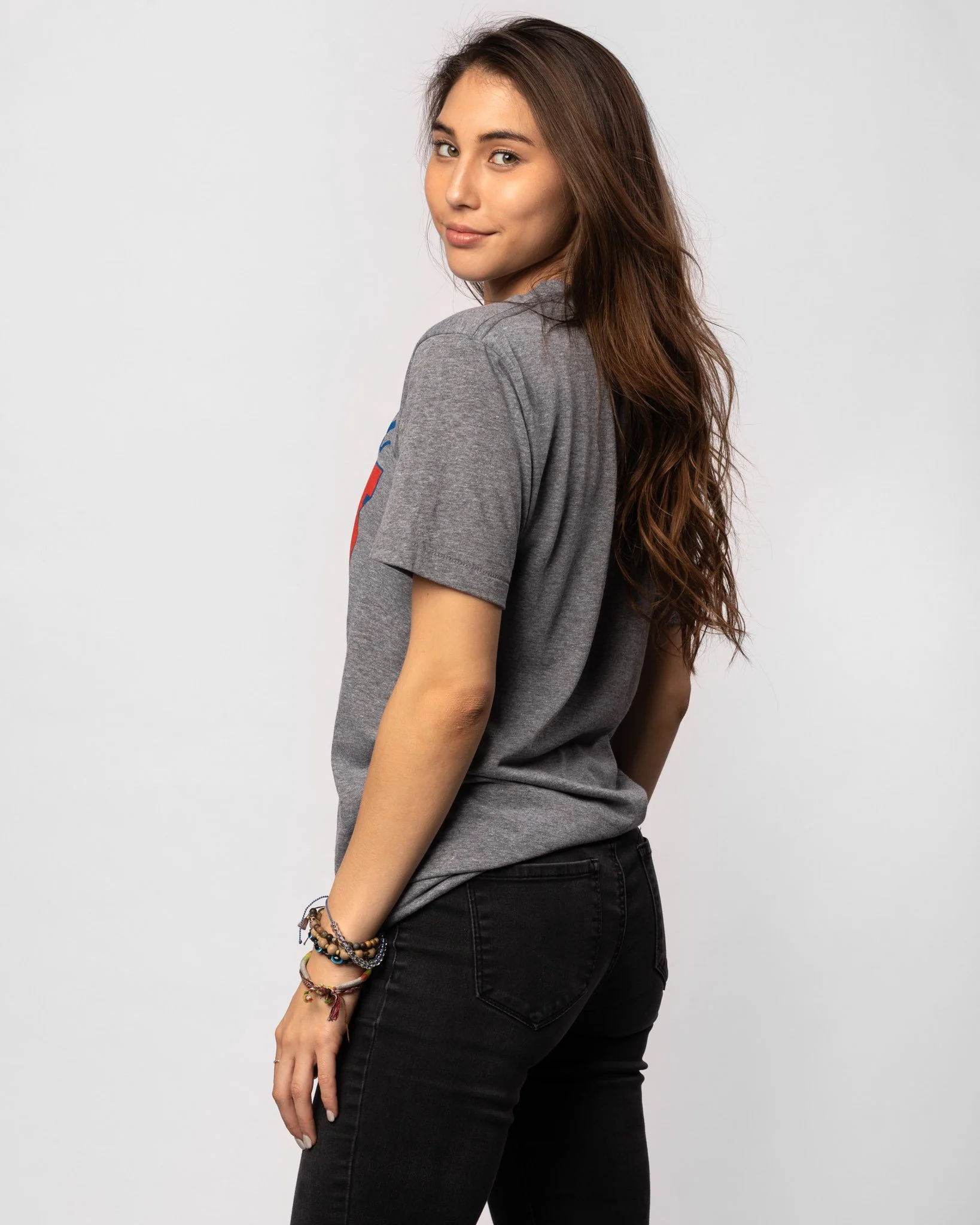 Kansas Jayhawks Hail to KU Vintage Grey T-Shirt - Image 4