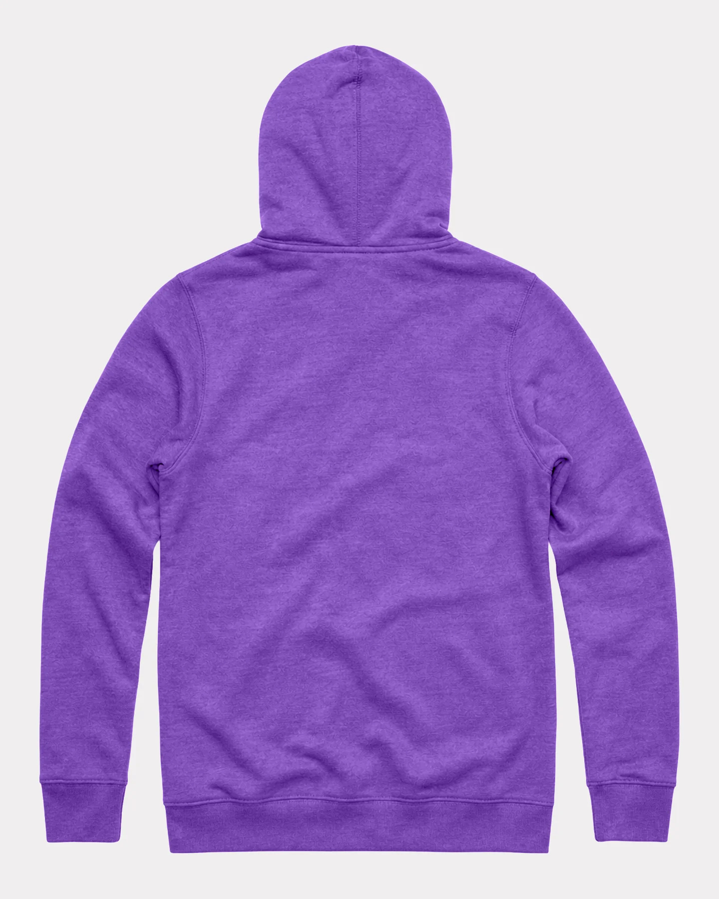 Heather Purple Essential Unisex Hoodie - Image 2