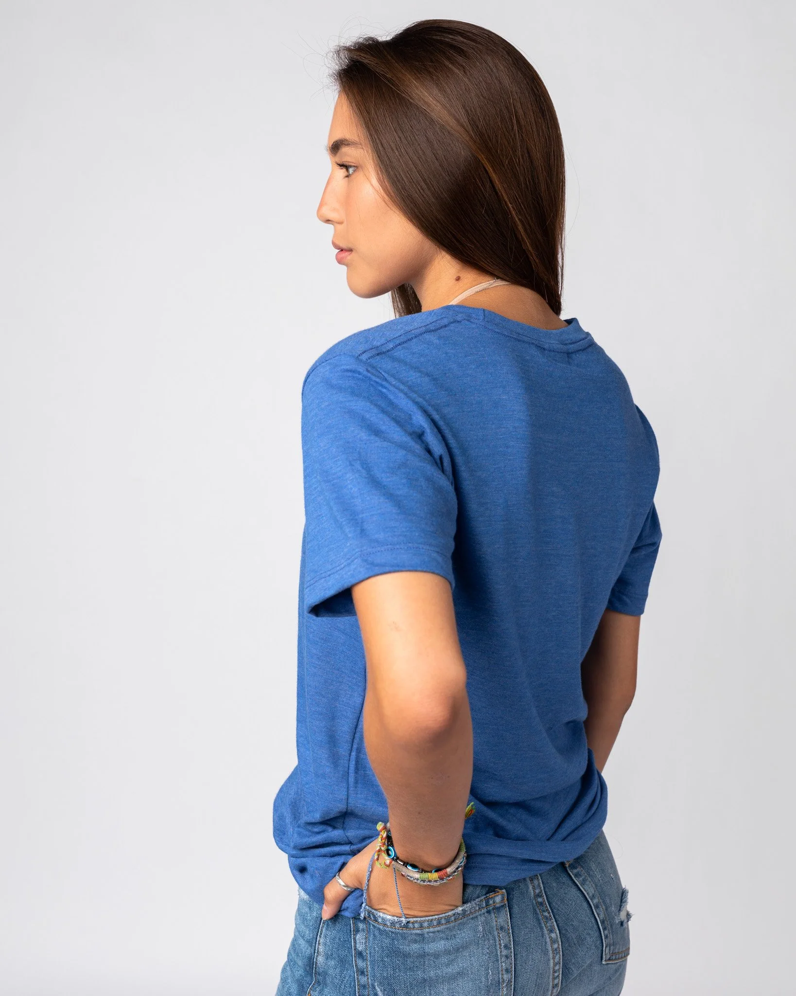 Heather Royal Unisex Essential T-Shirt - Image 4