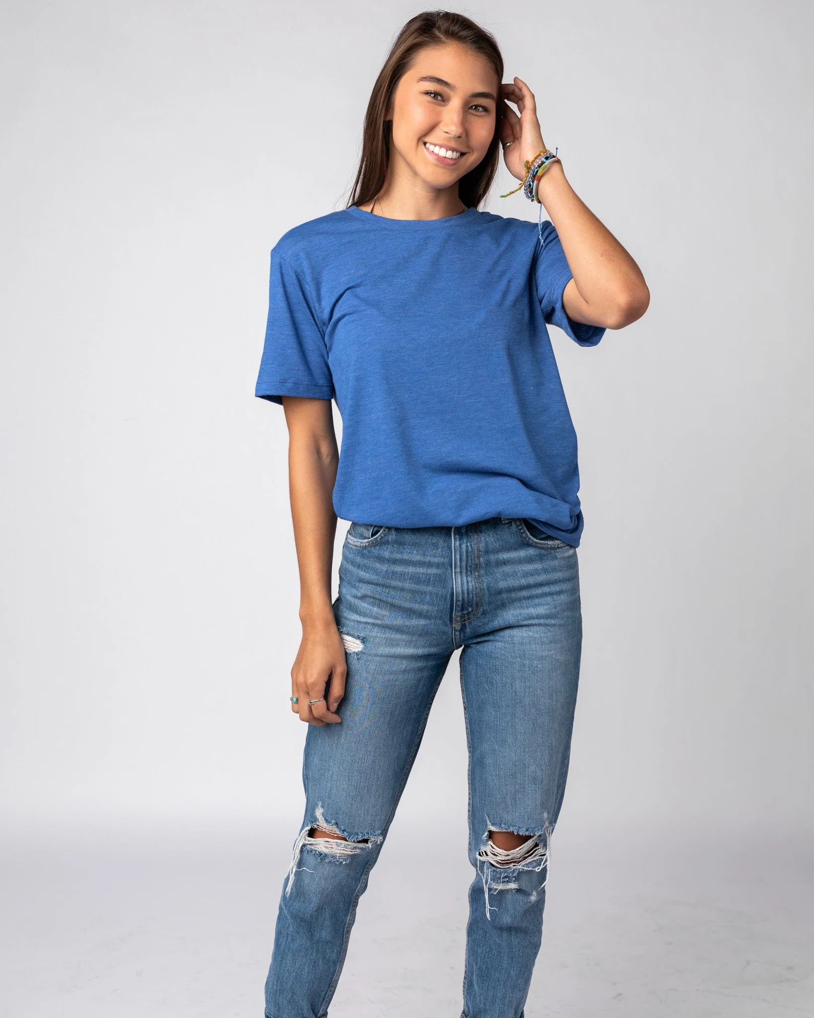 Heather Royal Unisex Essential T-Shirt - Image 5