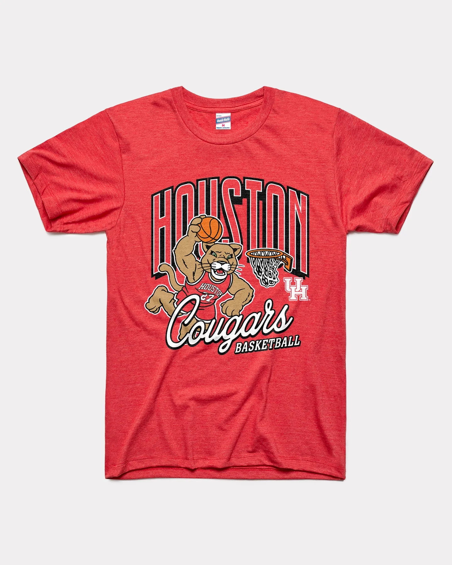 Houston Cougars Basketball Circa 2000 Red T-Shirt