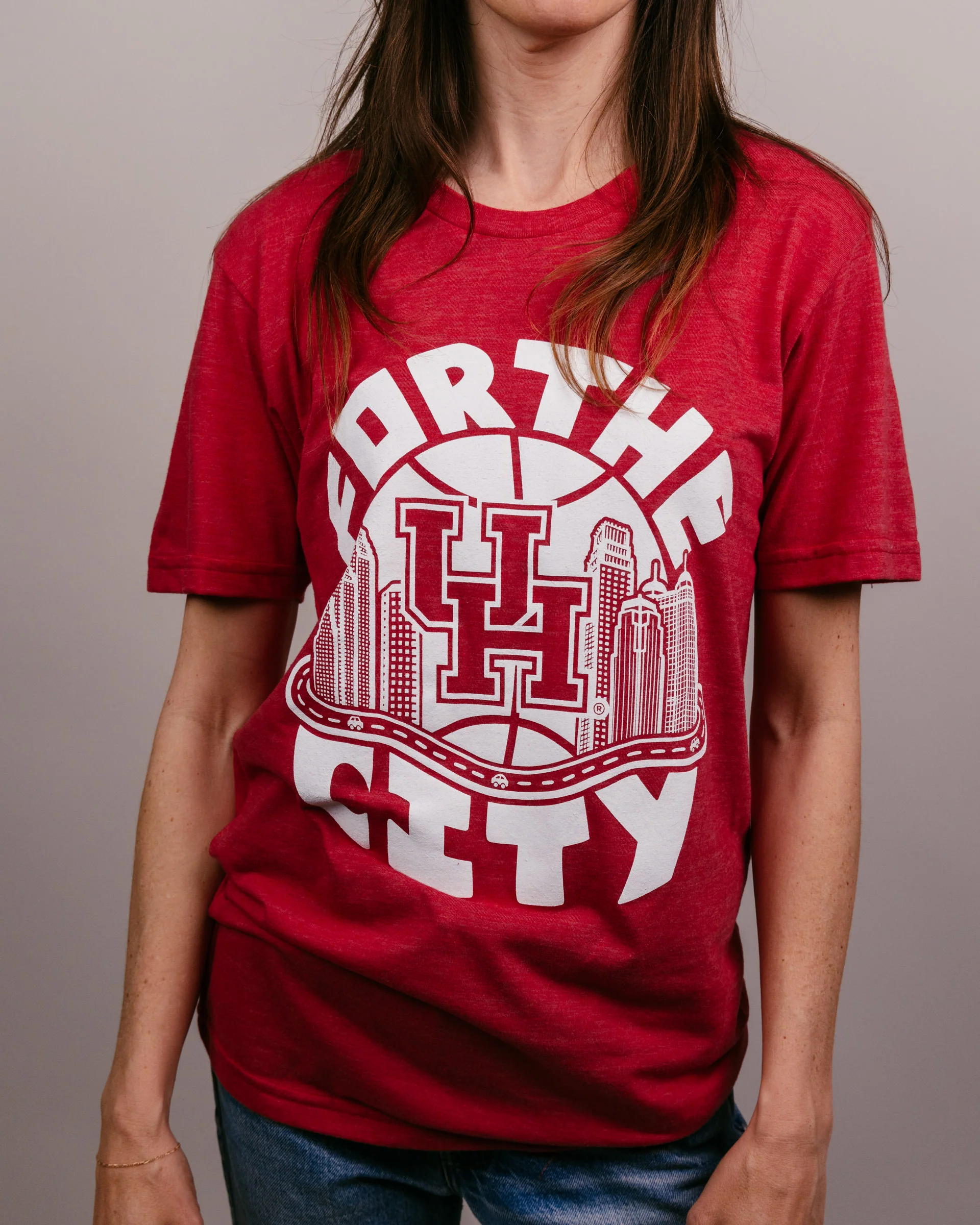 Houston For the City Red T-Shirt - Image 2