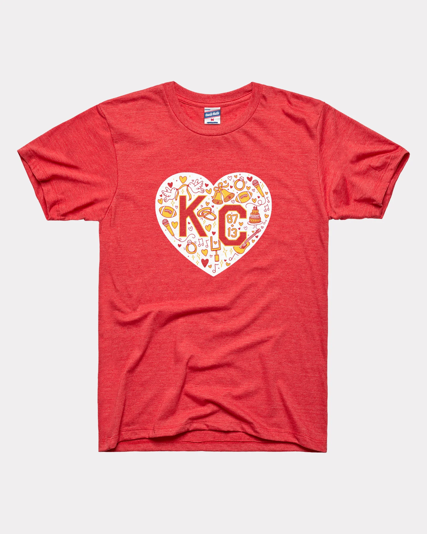 I Do KC Heart Heather Red Unisex T-Shirt