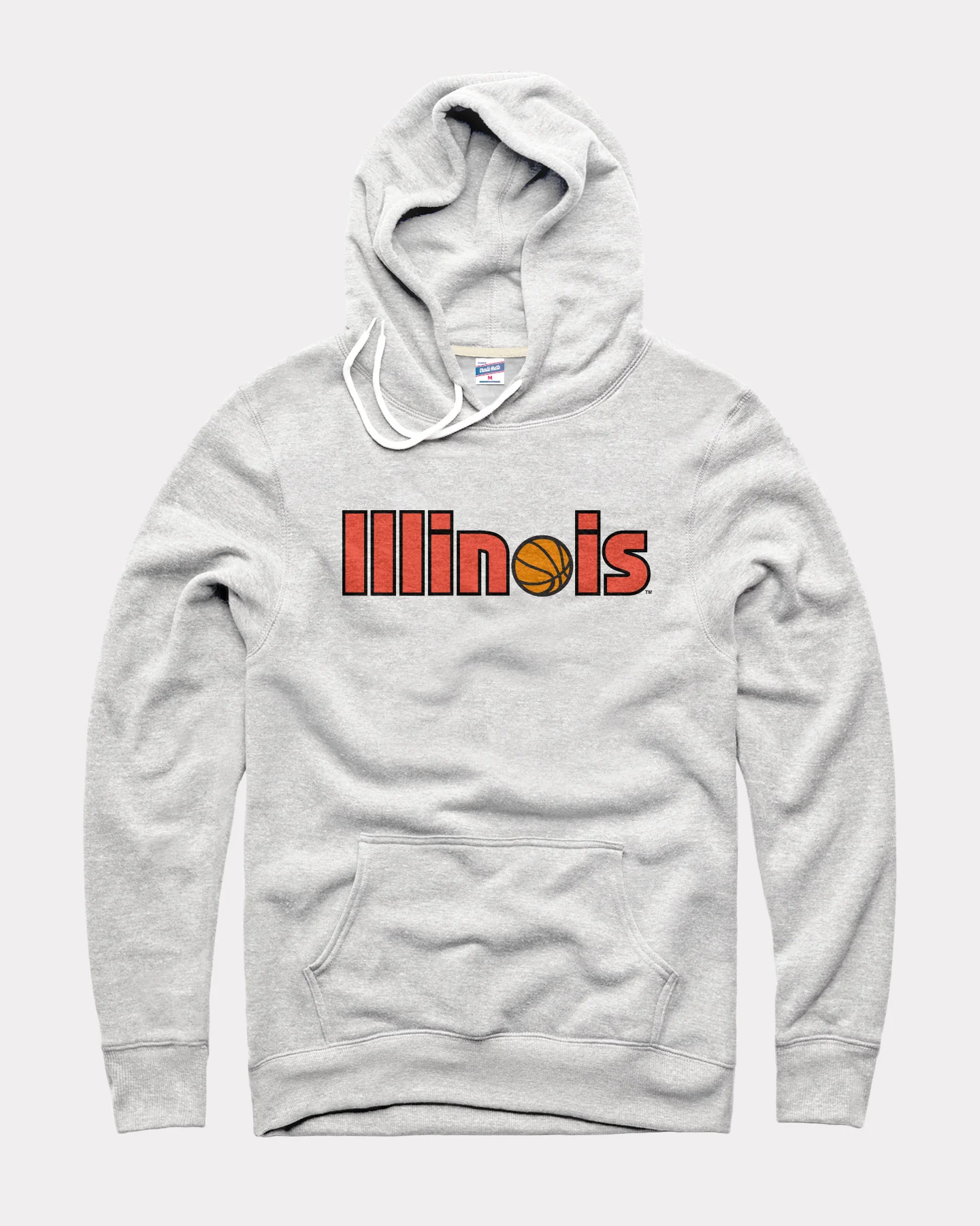 Illinois Hoops Athletic Grey Hoodie