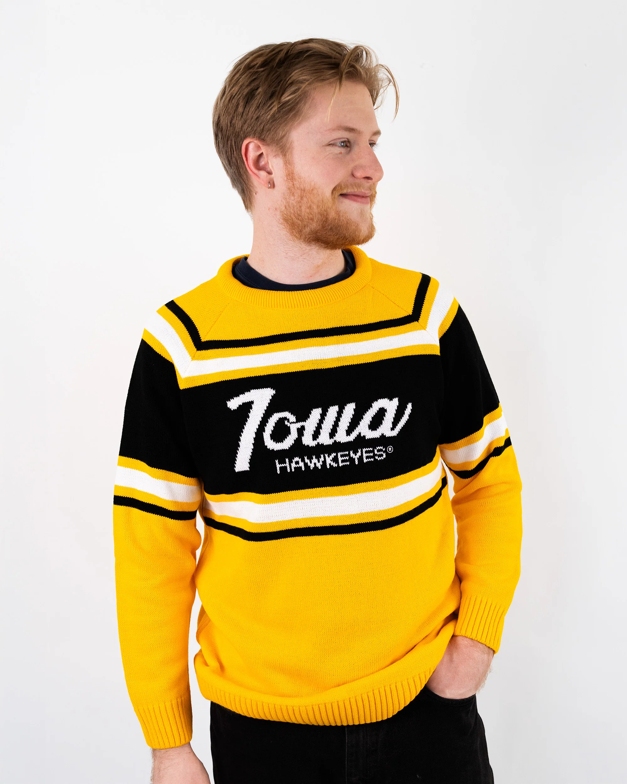 Iowa Script Gold Sweater - Image 2