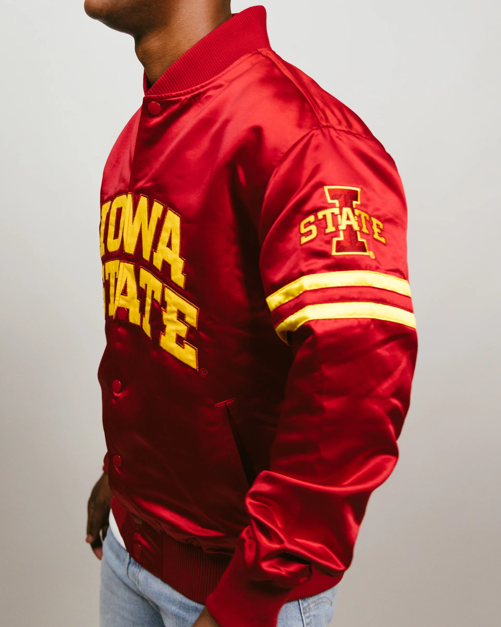 Iowa State Cyclones Cardinal Bomber Jacket - Image 3