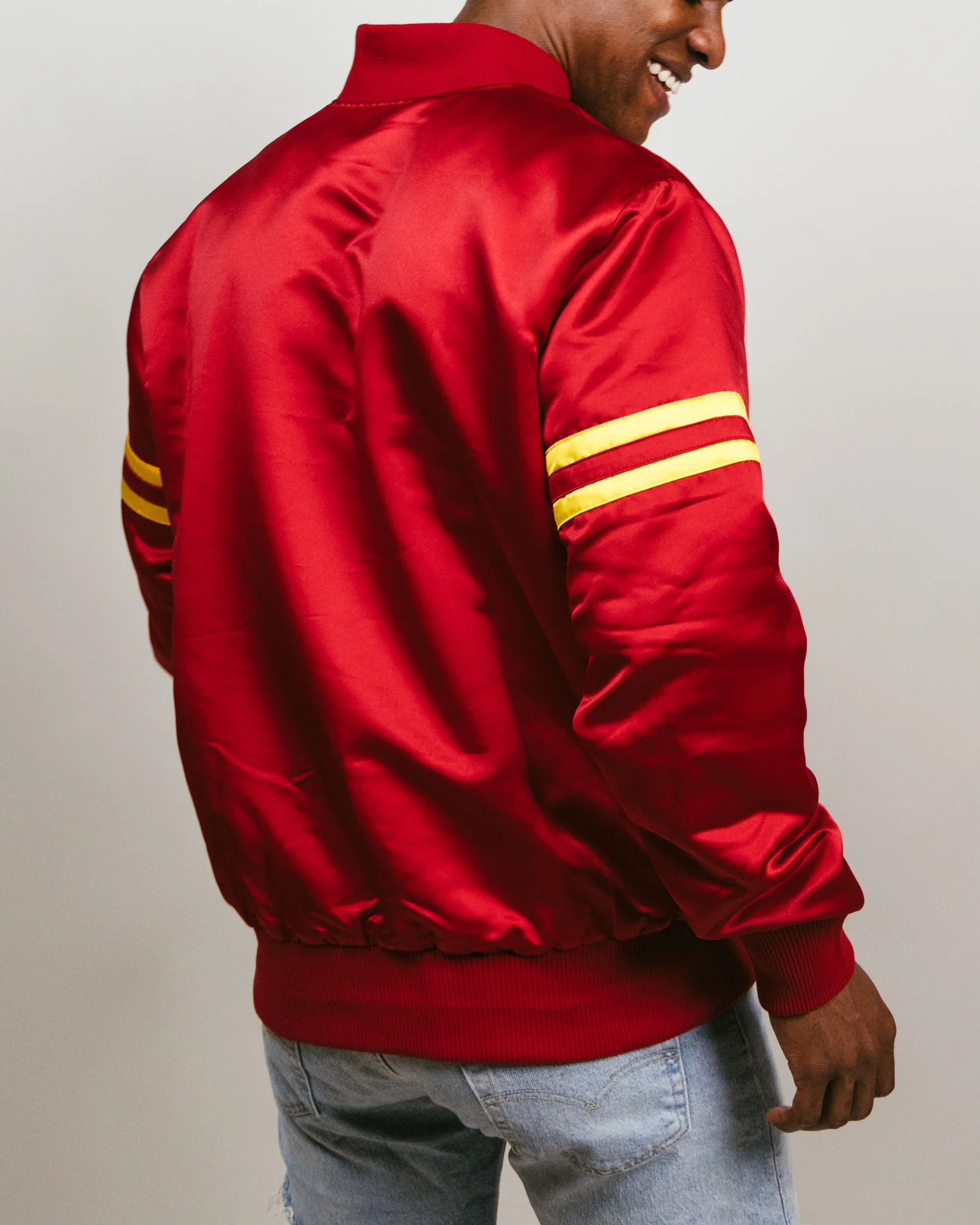 Iowa State Cyclones Cardinal Bomber Jacket - Image 4