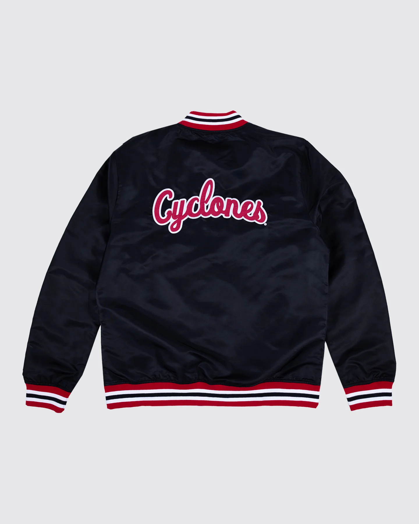 Iowa State Cyclones Script Black Letterman Jacket - Image 2