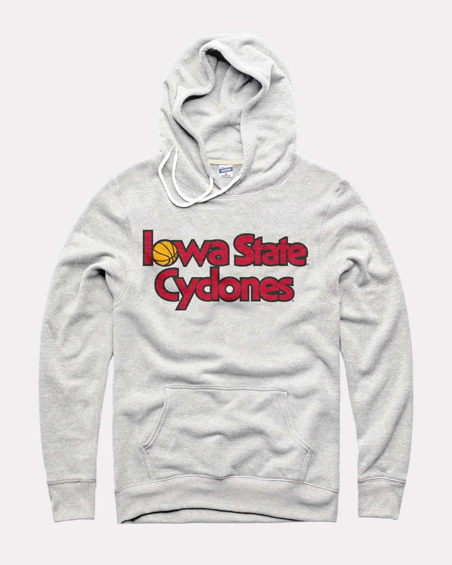 Iowa State Stacked Hoops Ash Hoodie