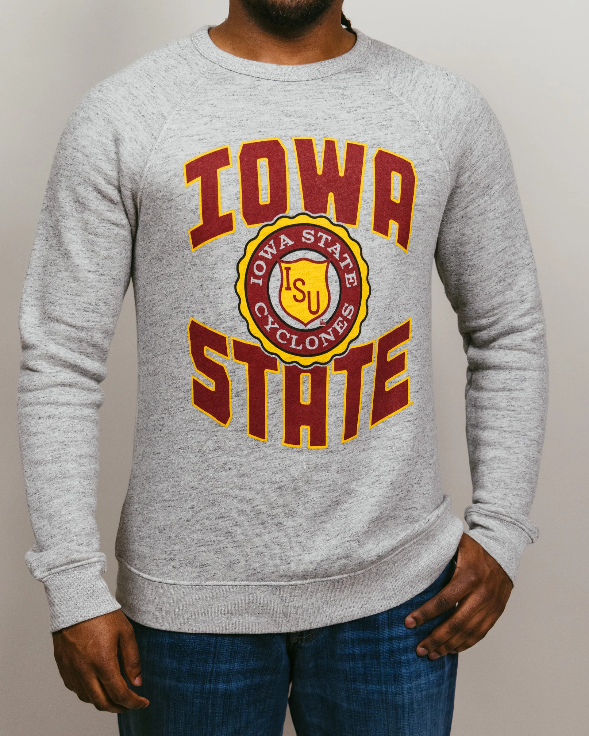 ISU Cyclones Medallion Athletic Grey Crewneck - Image 2
