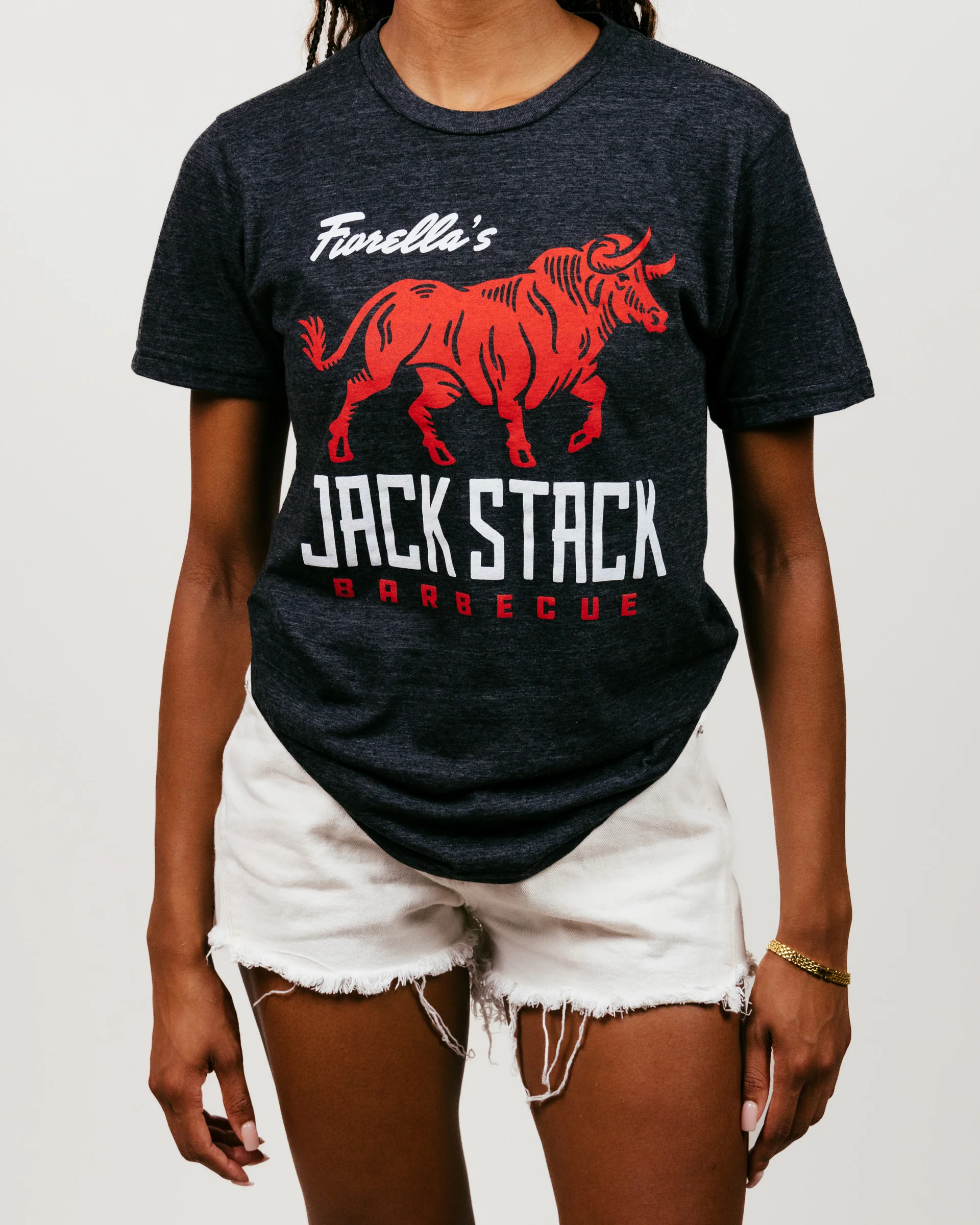 Jack Stack Barbecue Vintage Black T-Shirt - Image 2