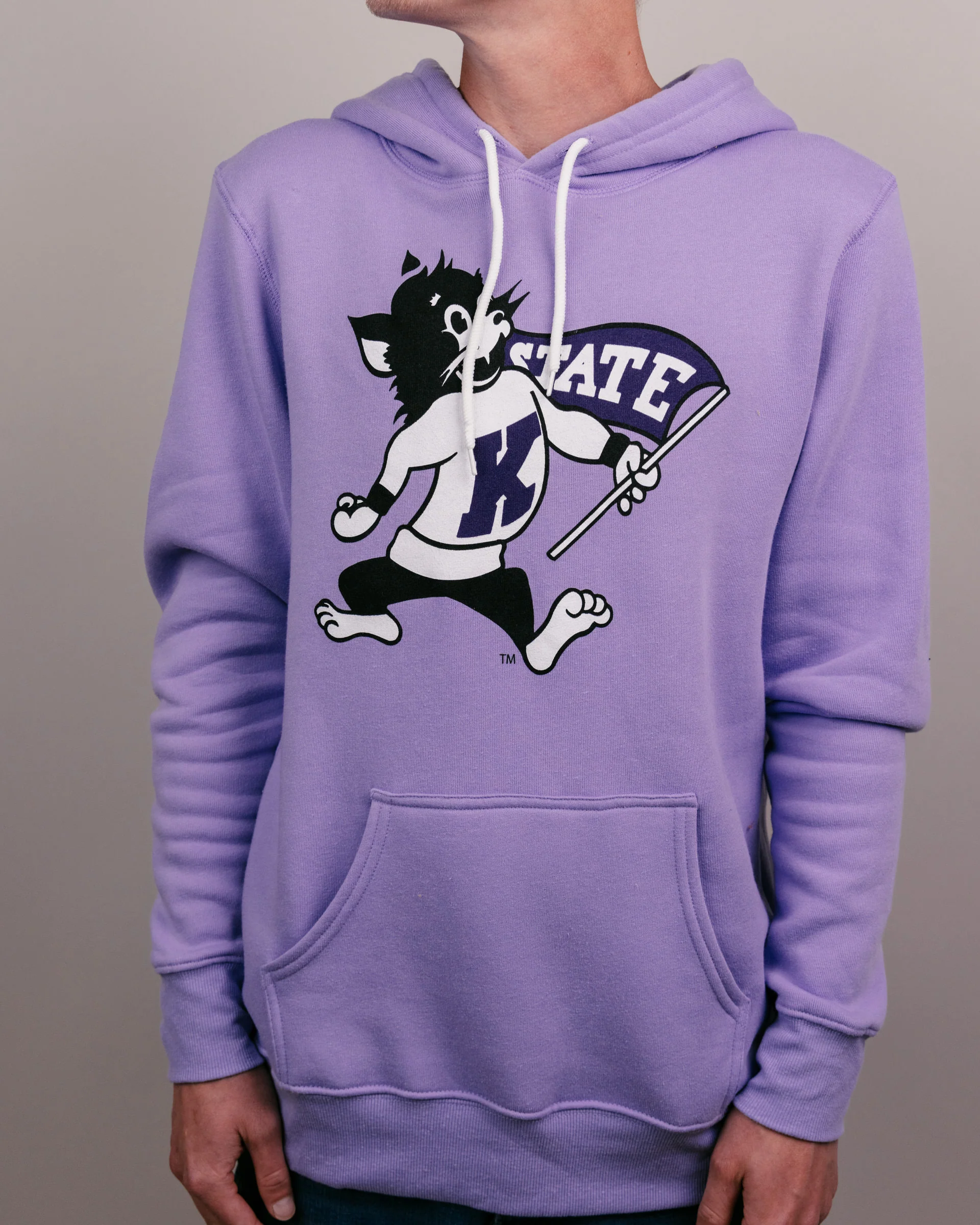 K-State Wildcats Logo Lavender Hoodie - Image 2