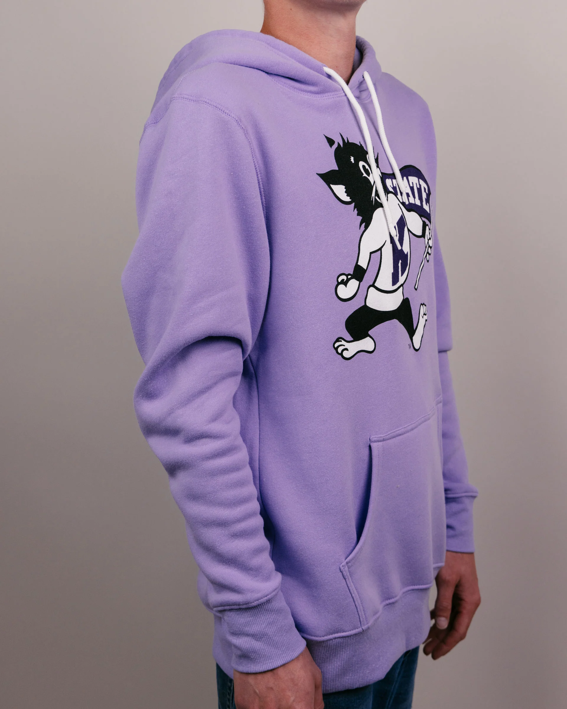 K-State Wildcats Logo Lavender Hoodie - Image 3