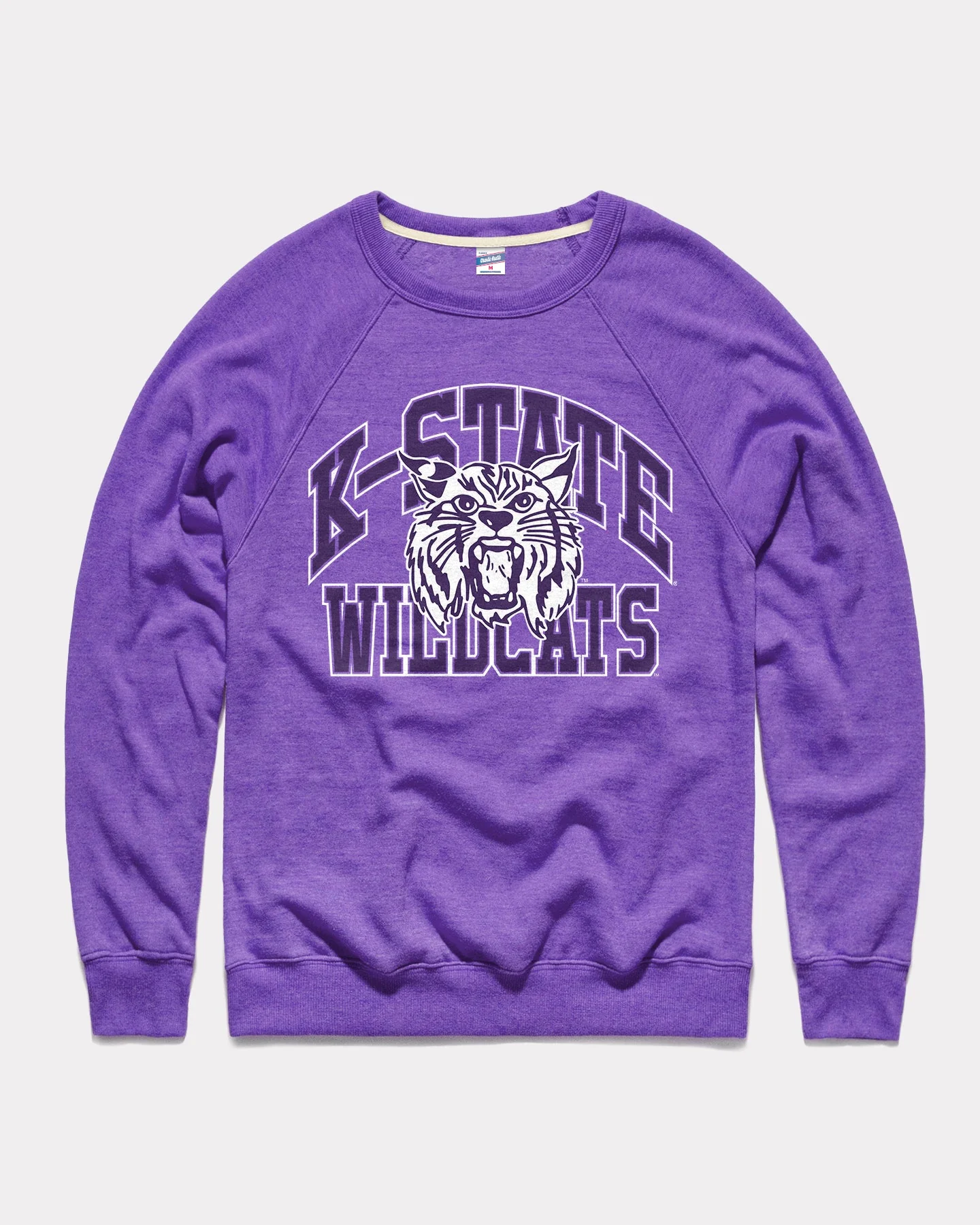 K-State Wildcats Mascot Arch Purple Crewneck