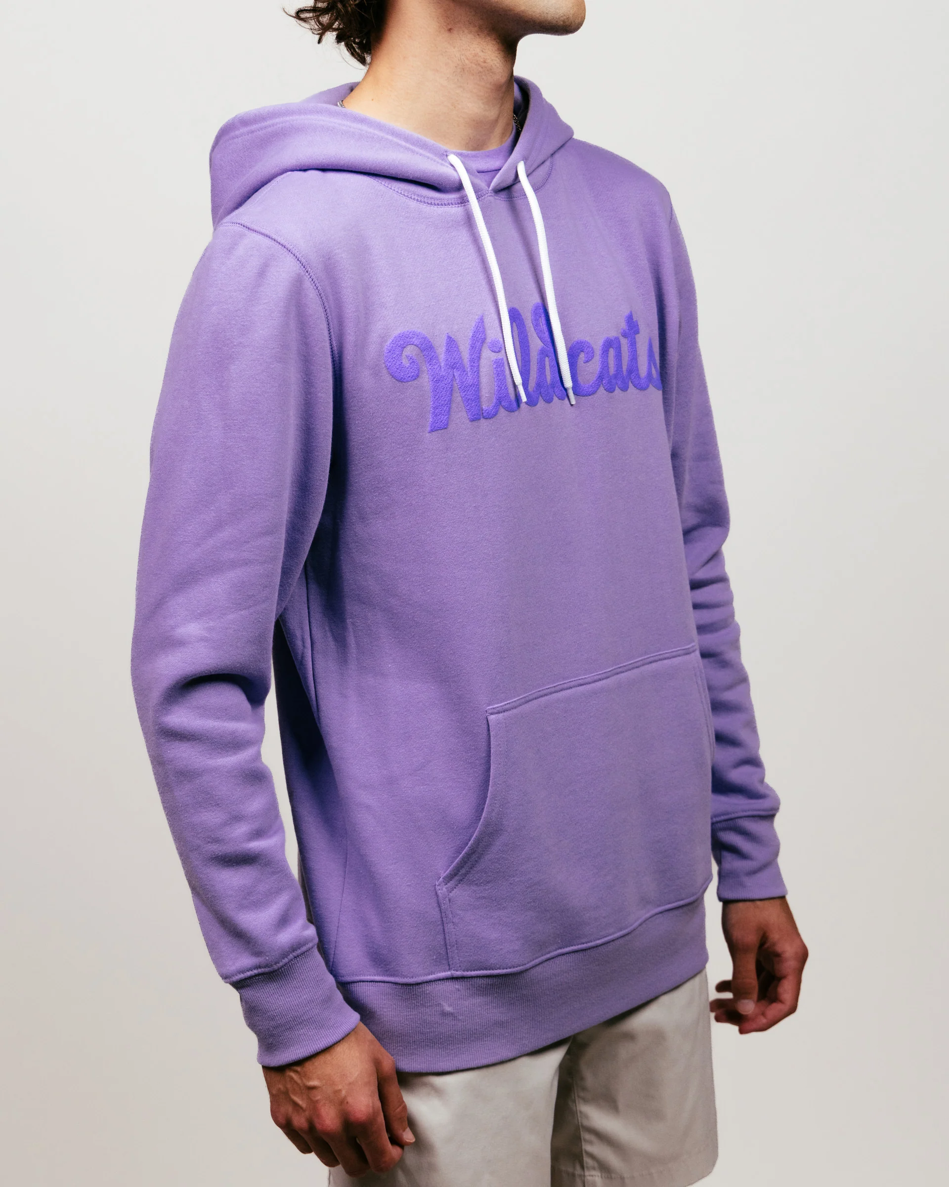 K-State Wildcats Script Puff Ink Lavender Hoodie - Image 3
