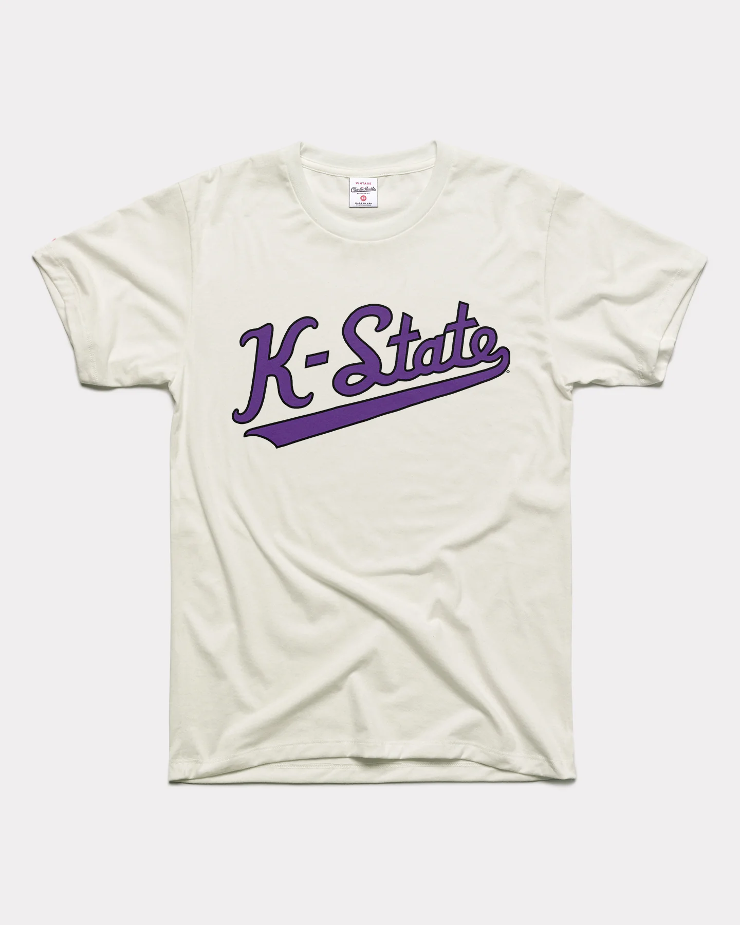 K-State Wildcats Script Vintage White T-Shirt